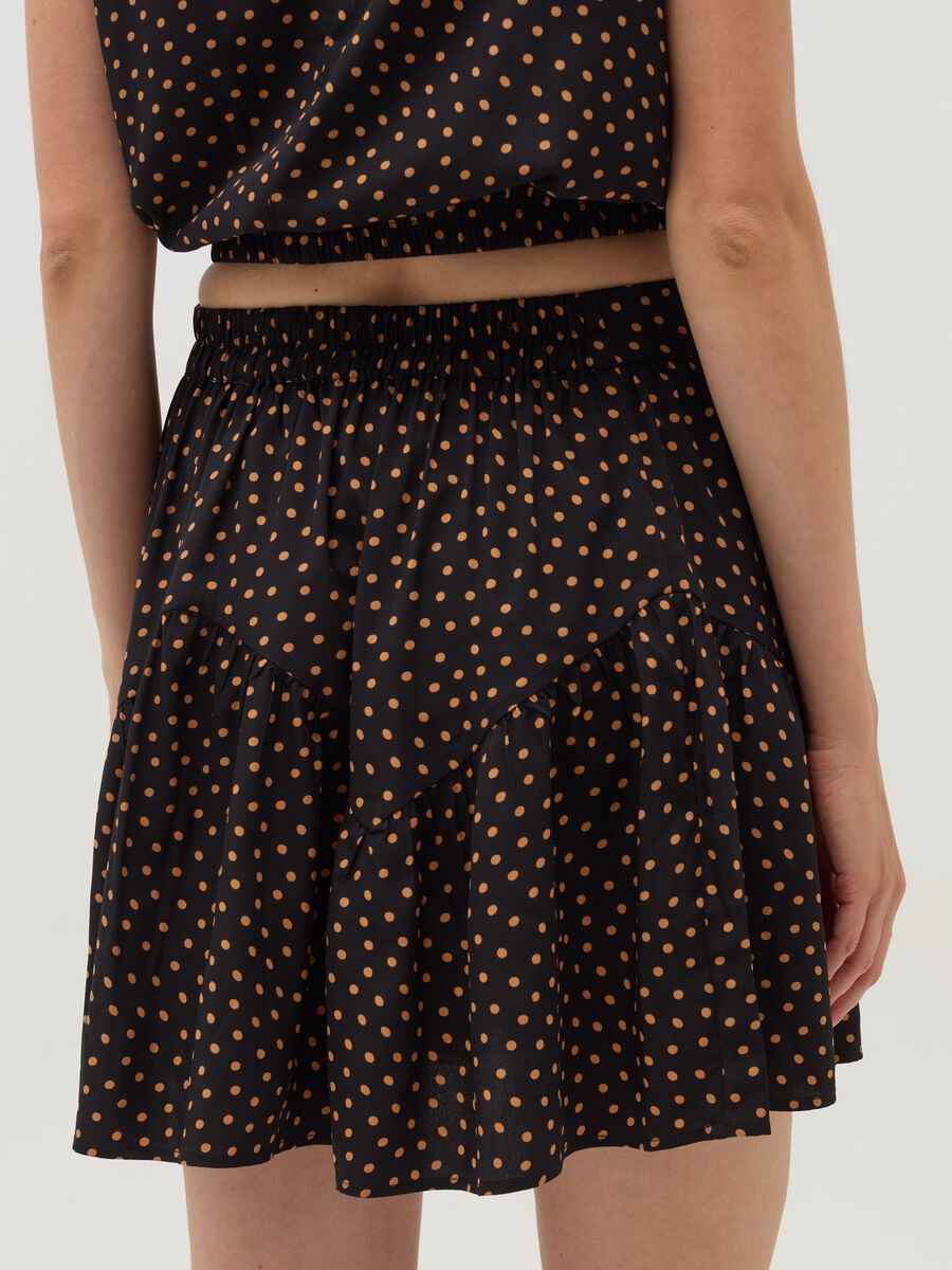 Short skirt with pattern and flounce_2