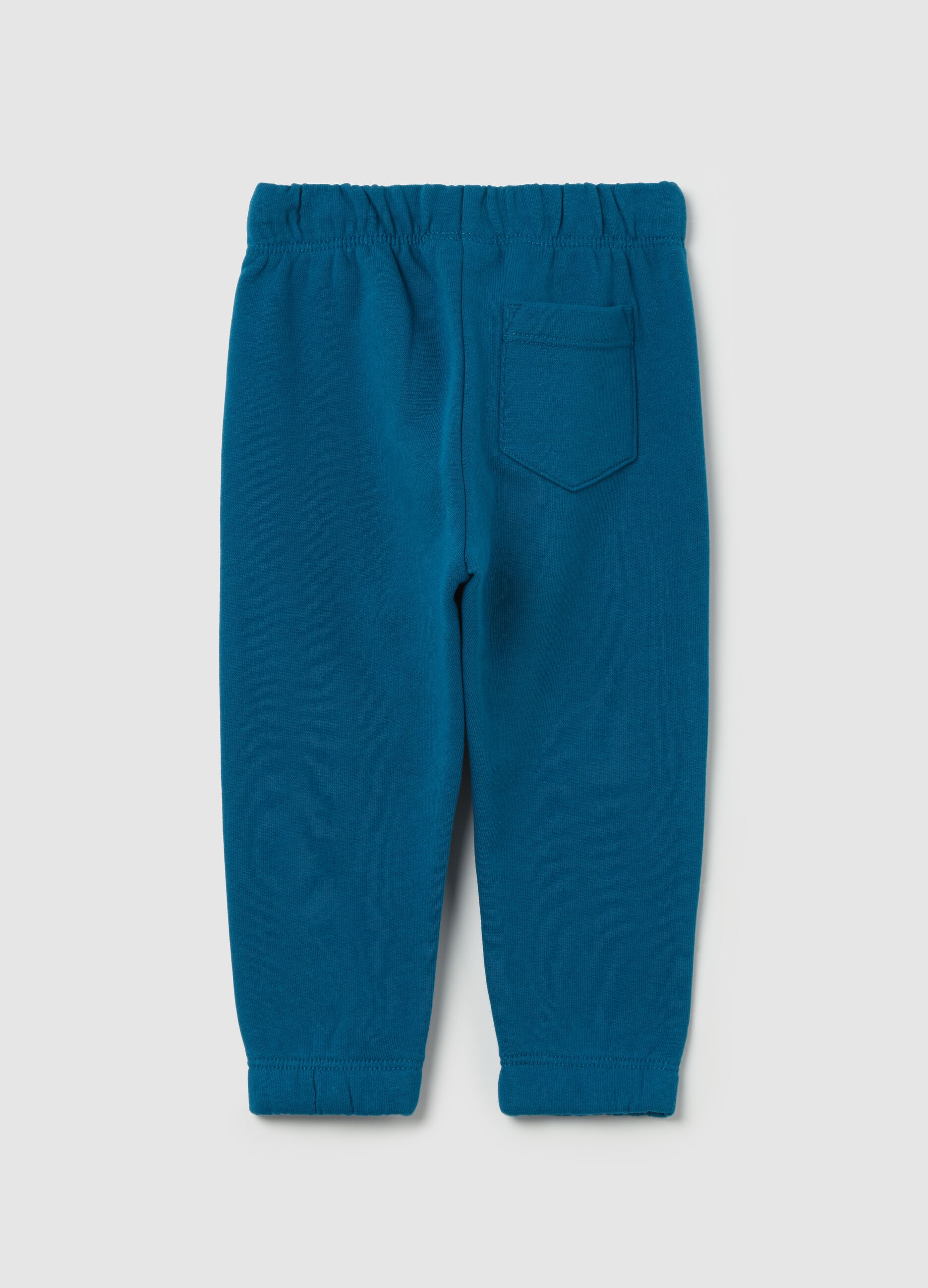 Fleece joggers with drawstring