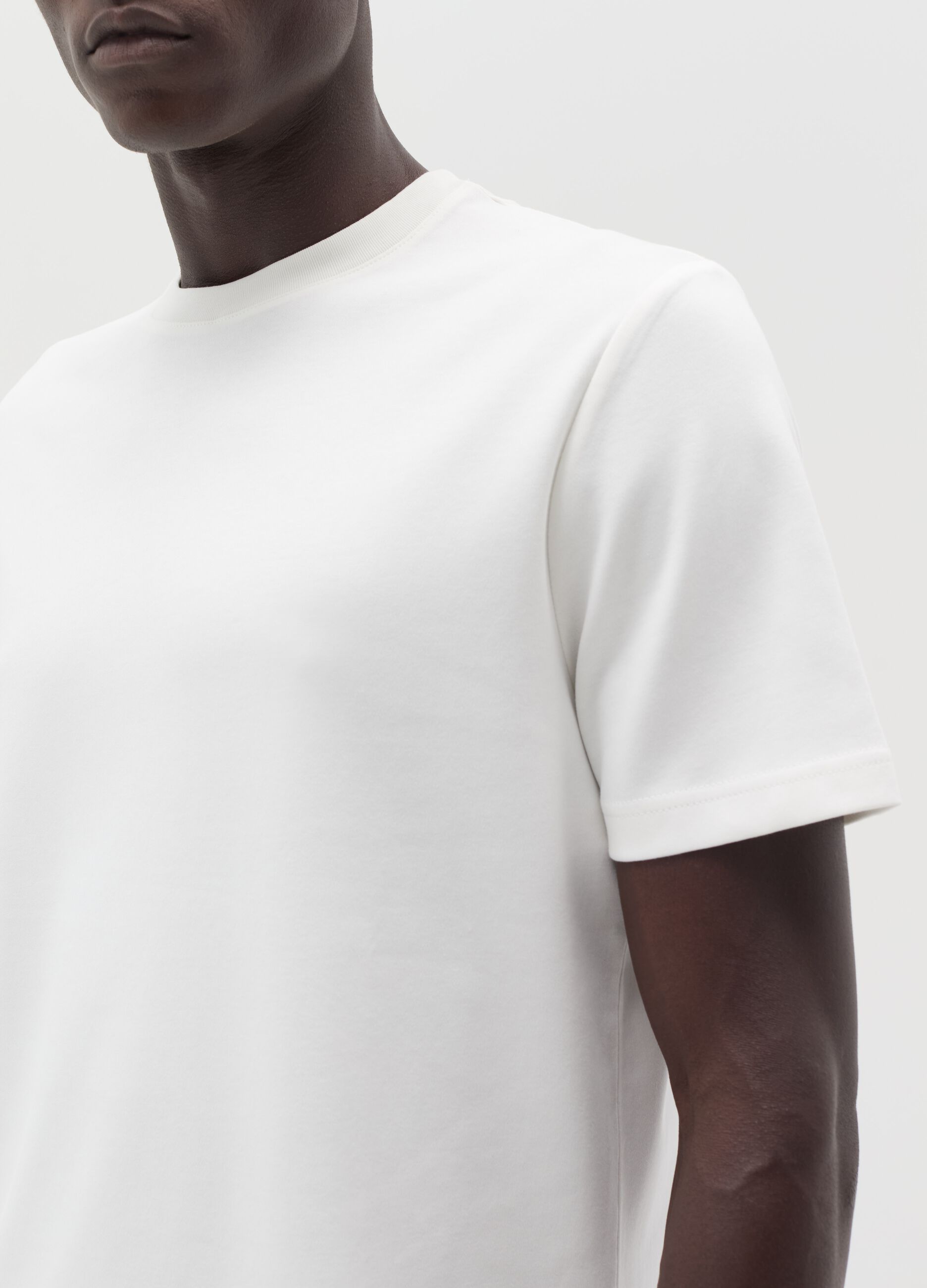 Interlock cotton T-shirt