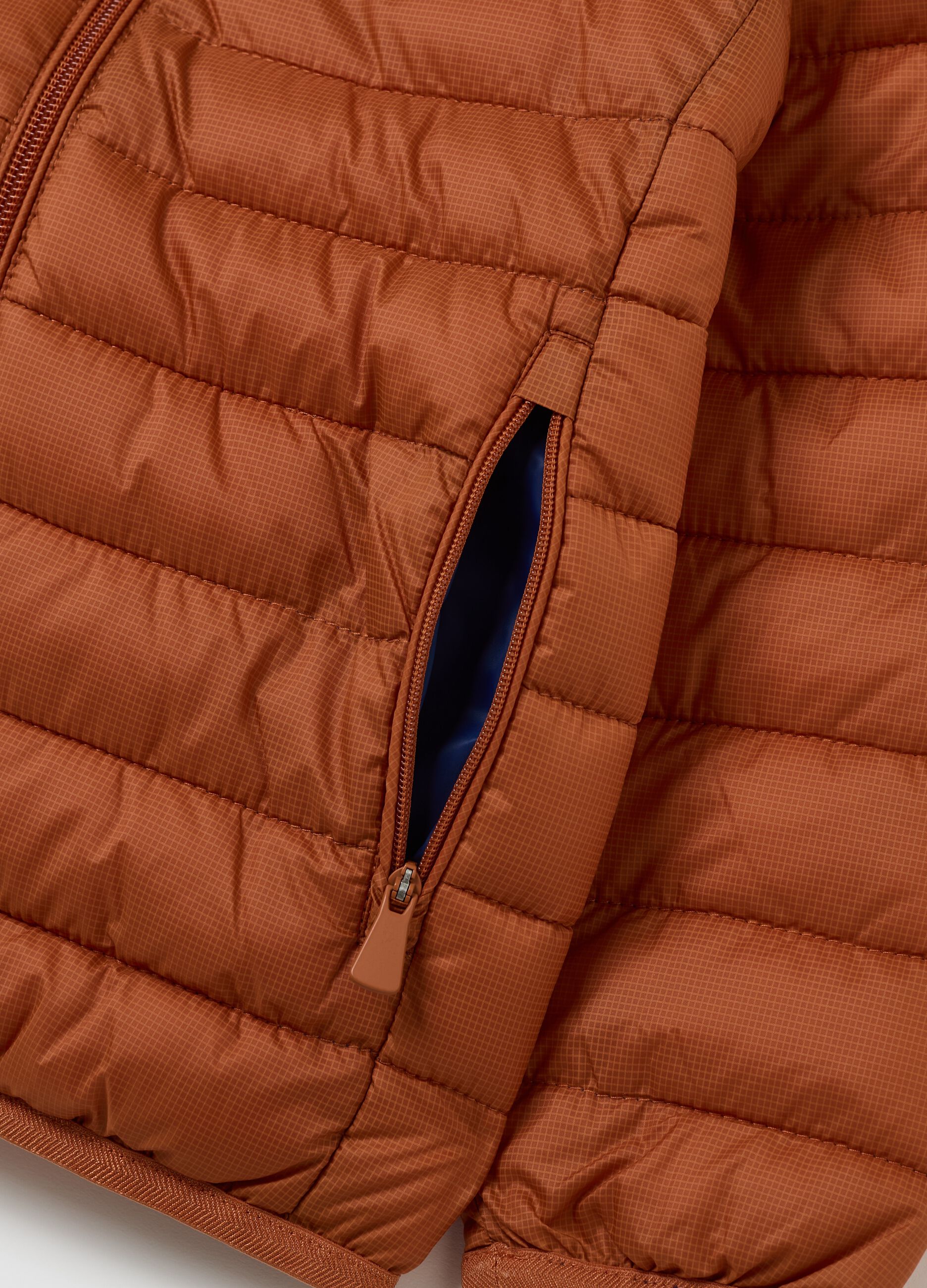 Ultralight down jacket with ripstop weave