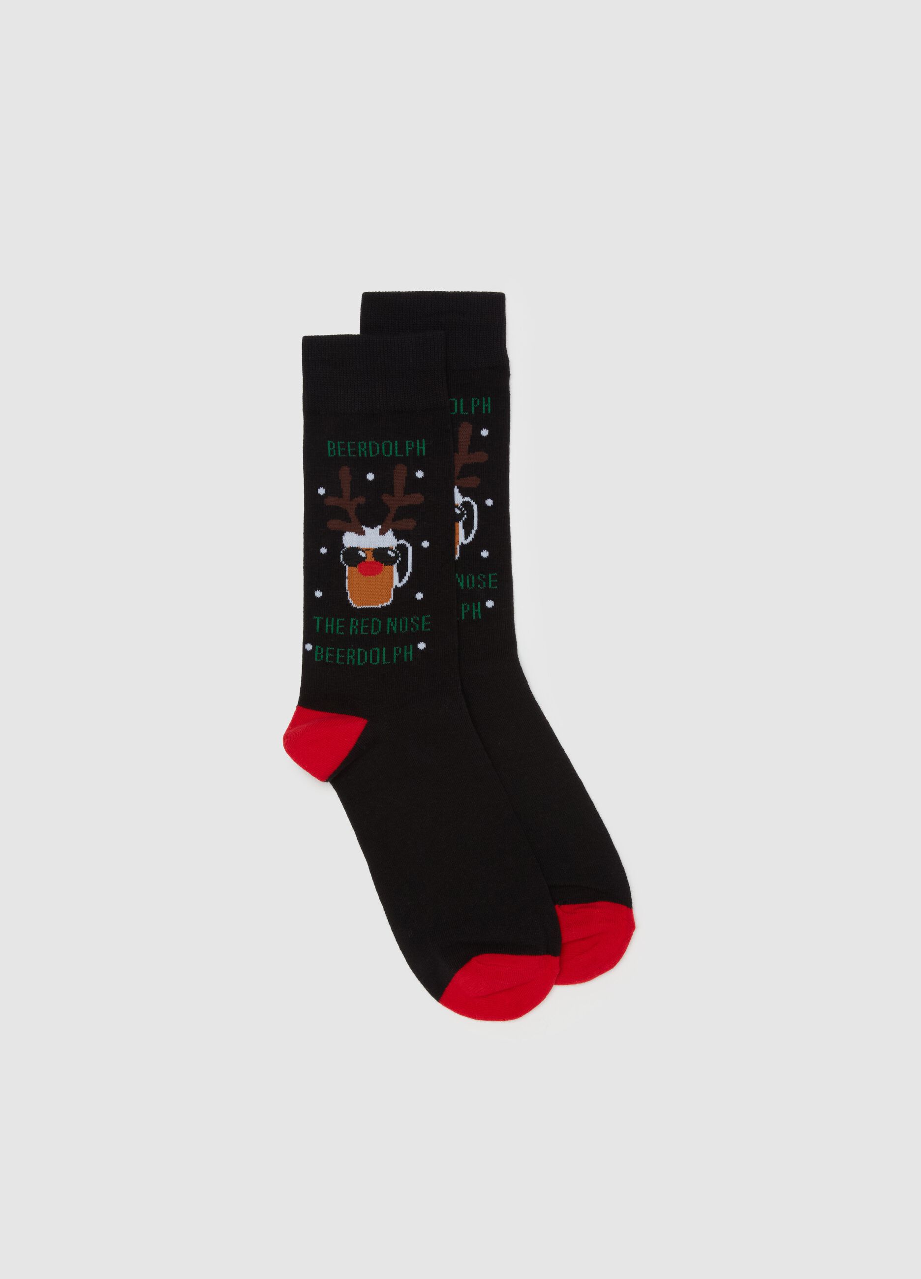 Short socks with "Beerdolph" design