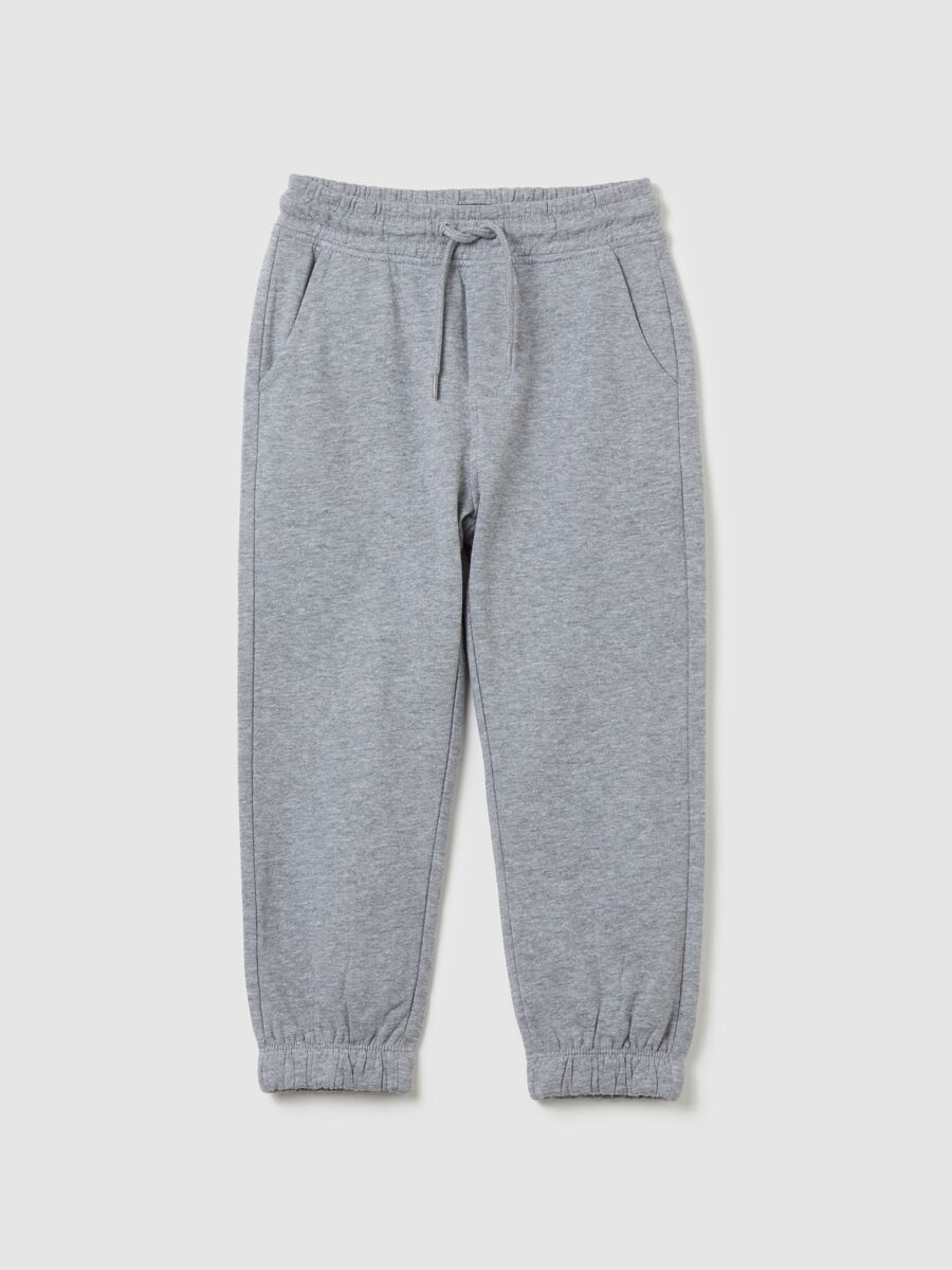 Fleece joggers with drawstring_0