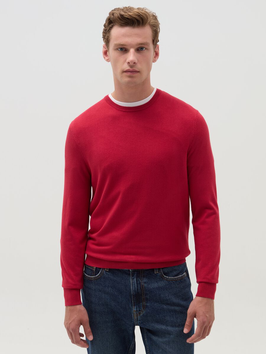 Round neck pullover_1