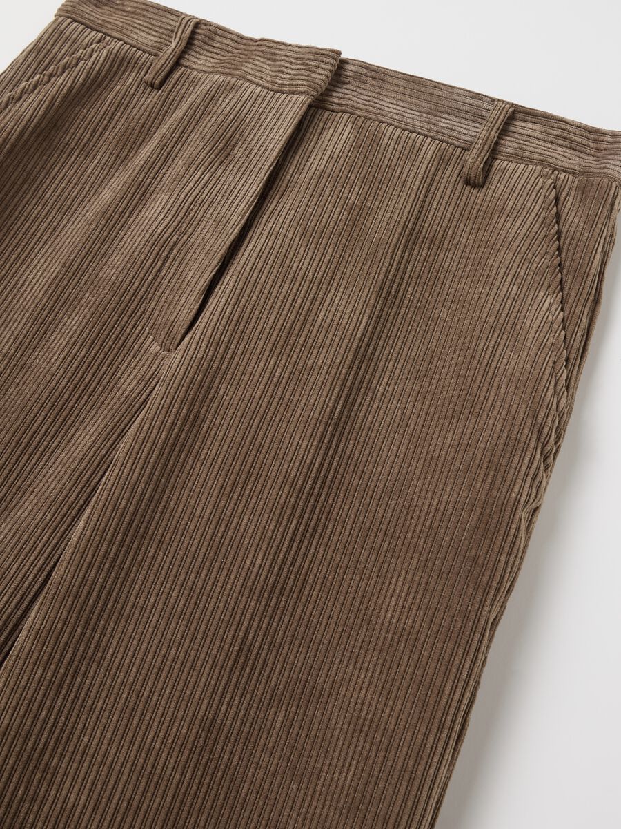 Wide-leg trousers in corduroy_5