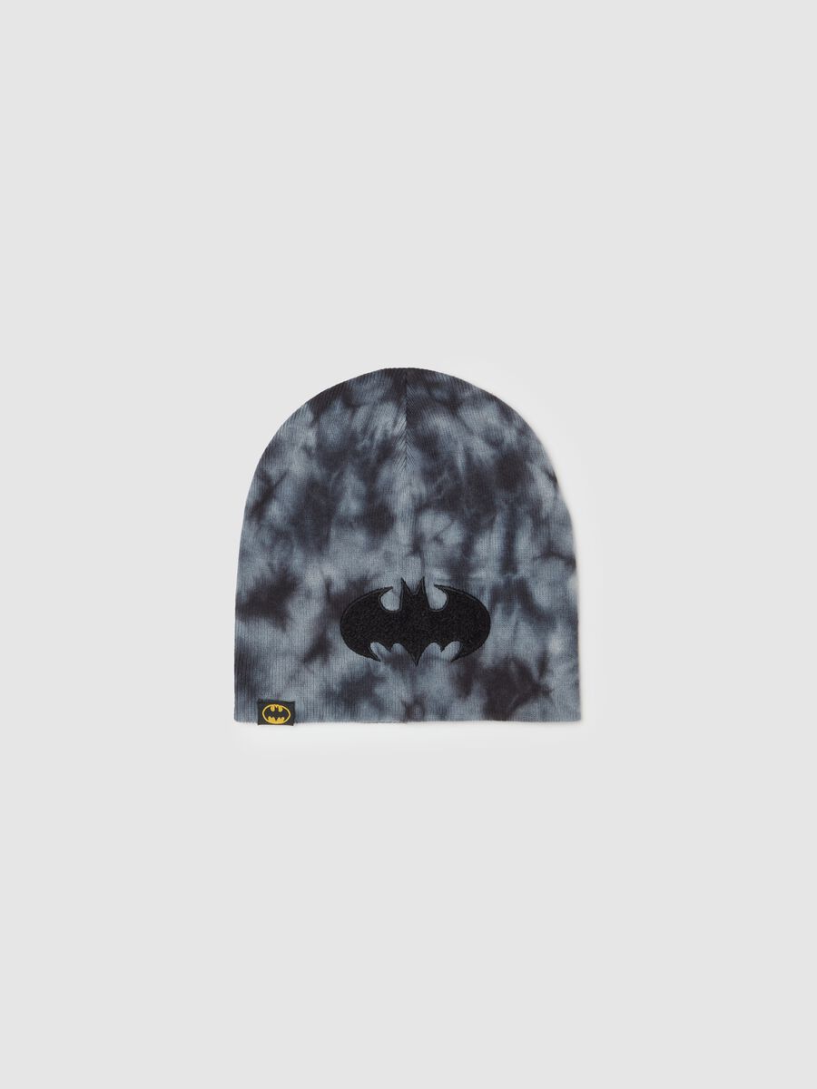 Berretto in maglia Tie Dye con patch Batman_0