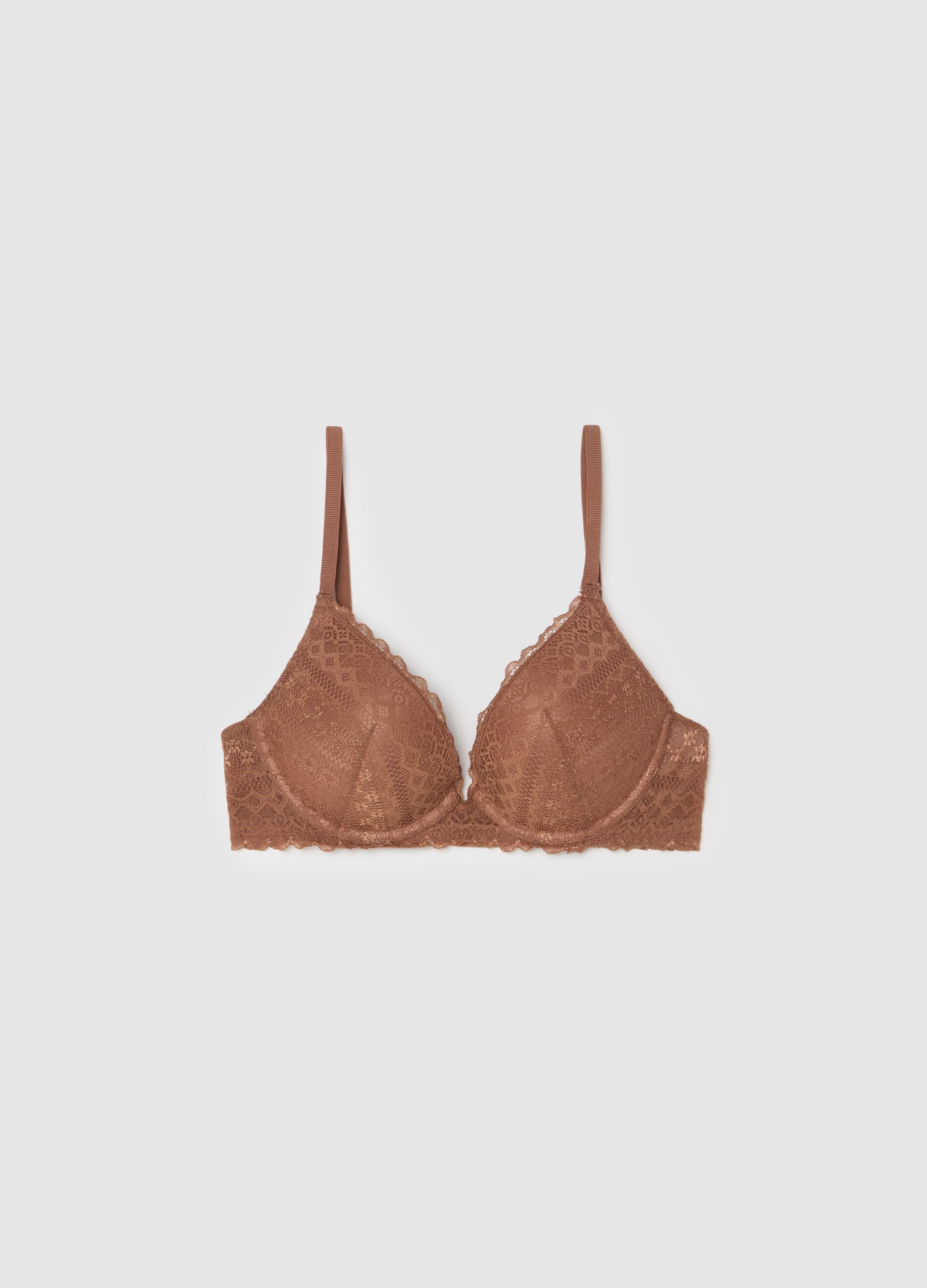 Barbara bra in macramé lace