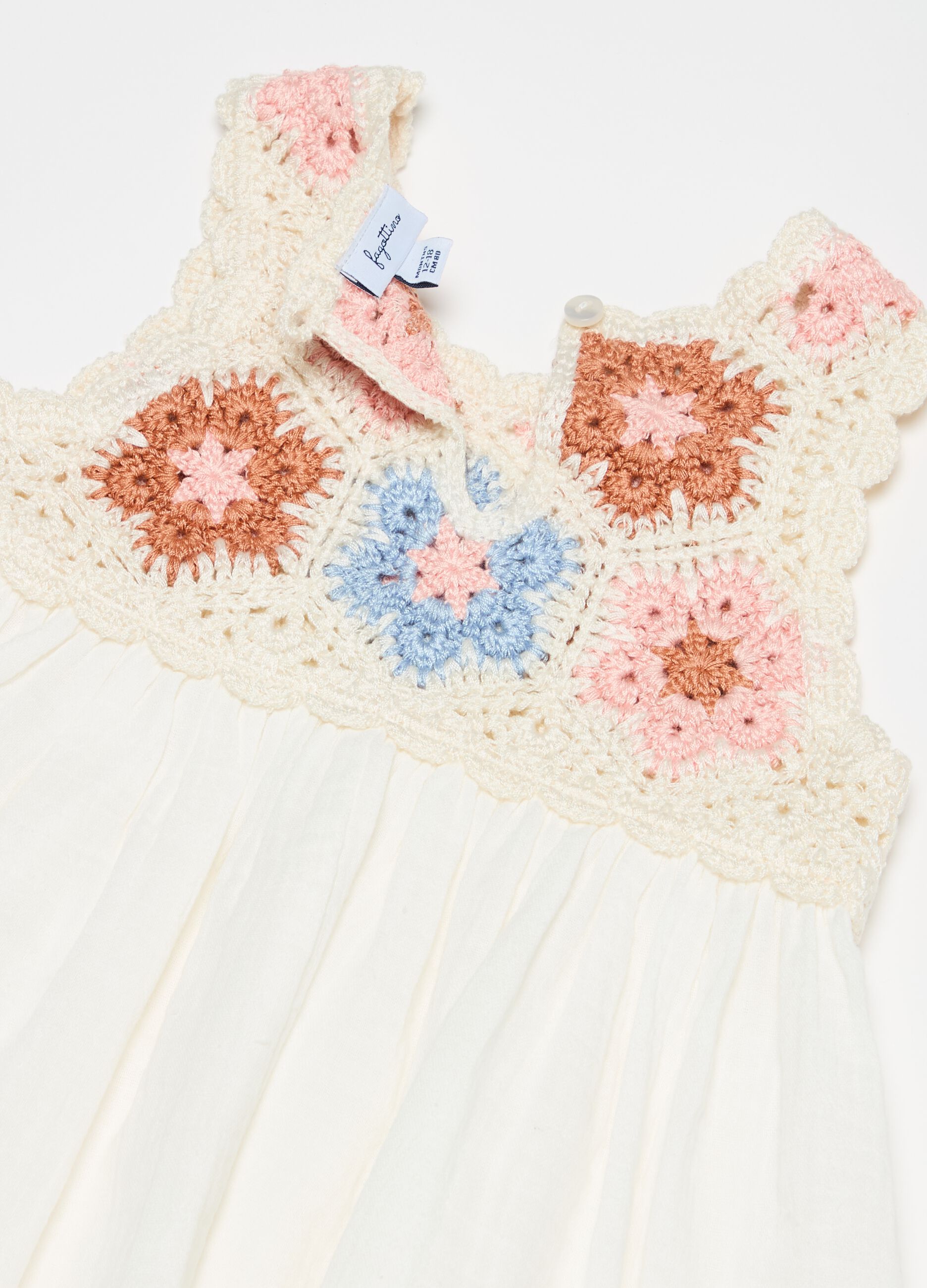 Dress with crochet design