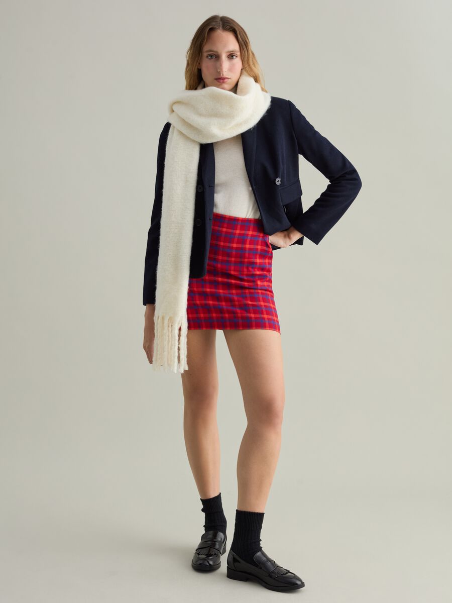 Miniskirt with check pattern_0