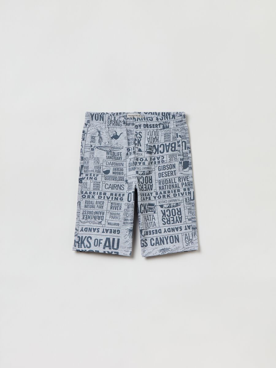 Shorts in cotone con stampa Grand&Hills_0