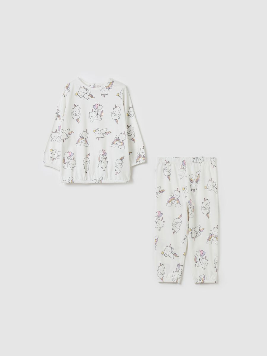 Printed cotton pyjamas_0