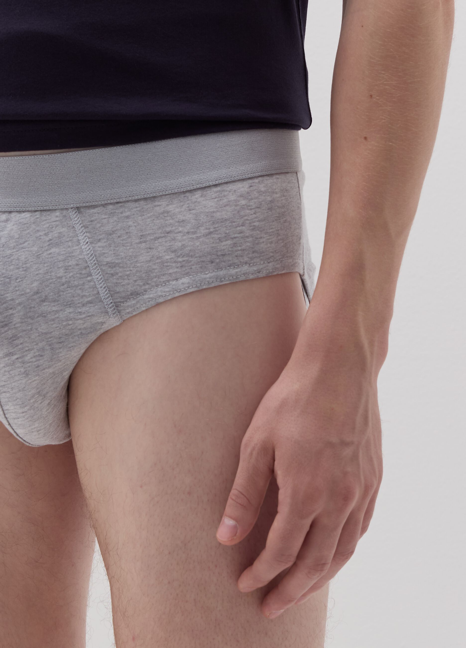 Stretch organic cotton briefs