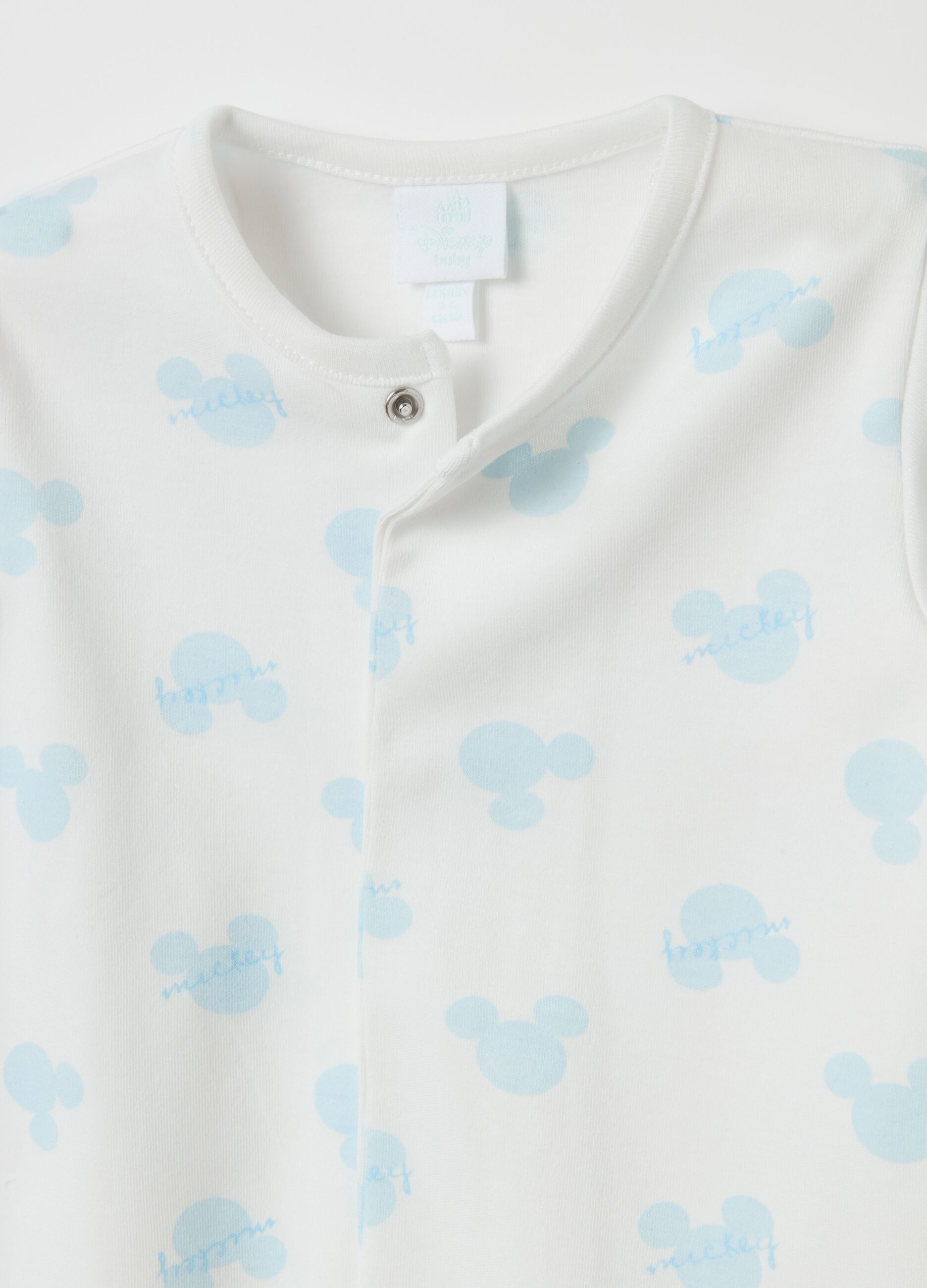 Two-pack onesies in organic cotton with Mickey Mouse print