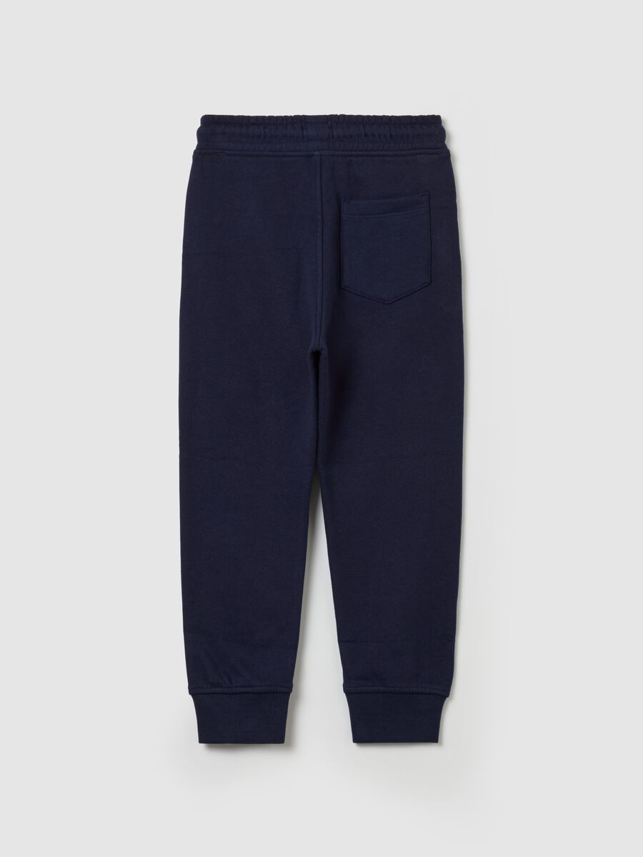 Joggers in organic cotton with drawstring_1