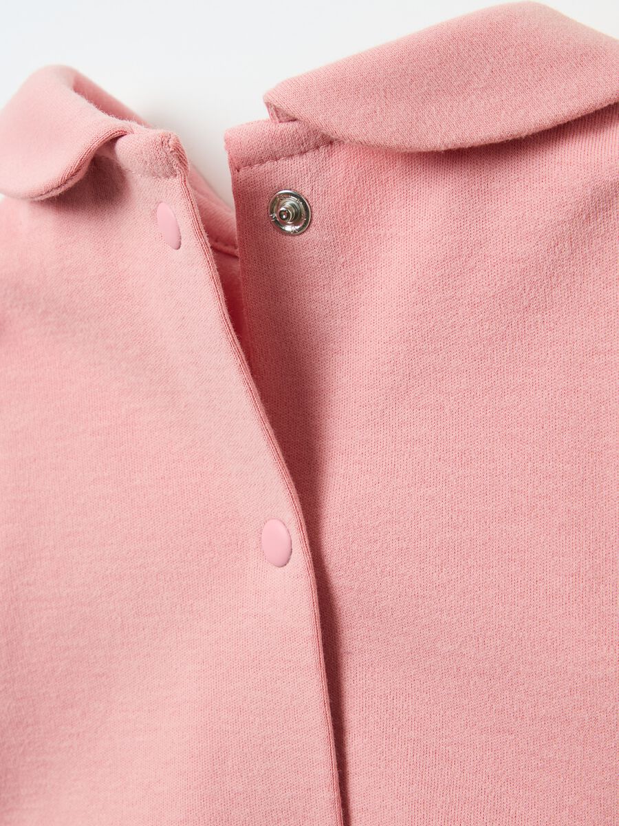 Cotton polo shirt and sleeveless dress set_3