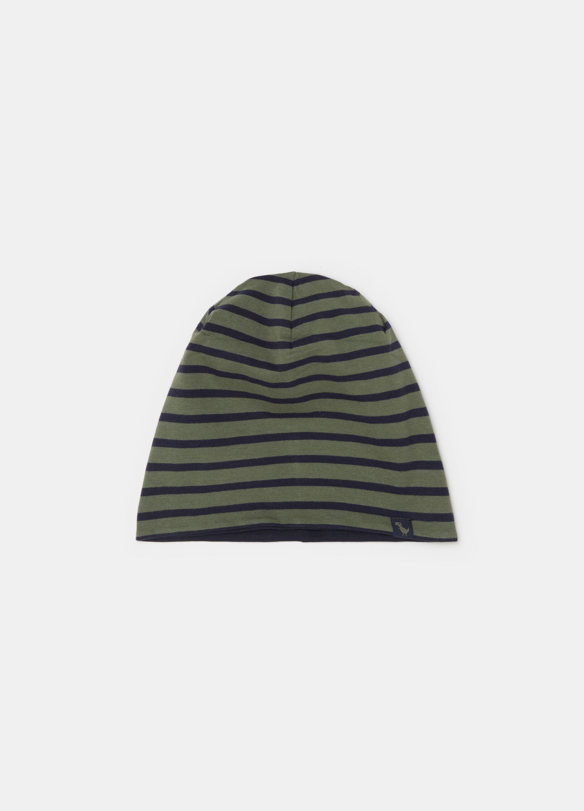 Reversible hat in stretch jersey