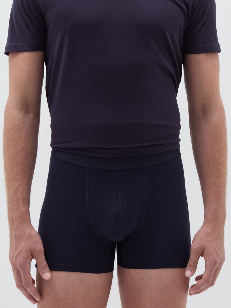 Organic cotton boxer shorts with external elastic_1