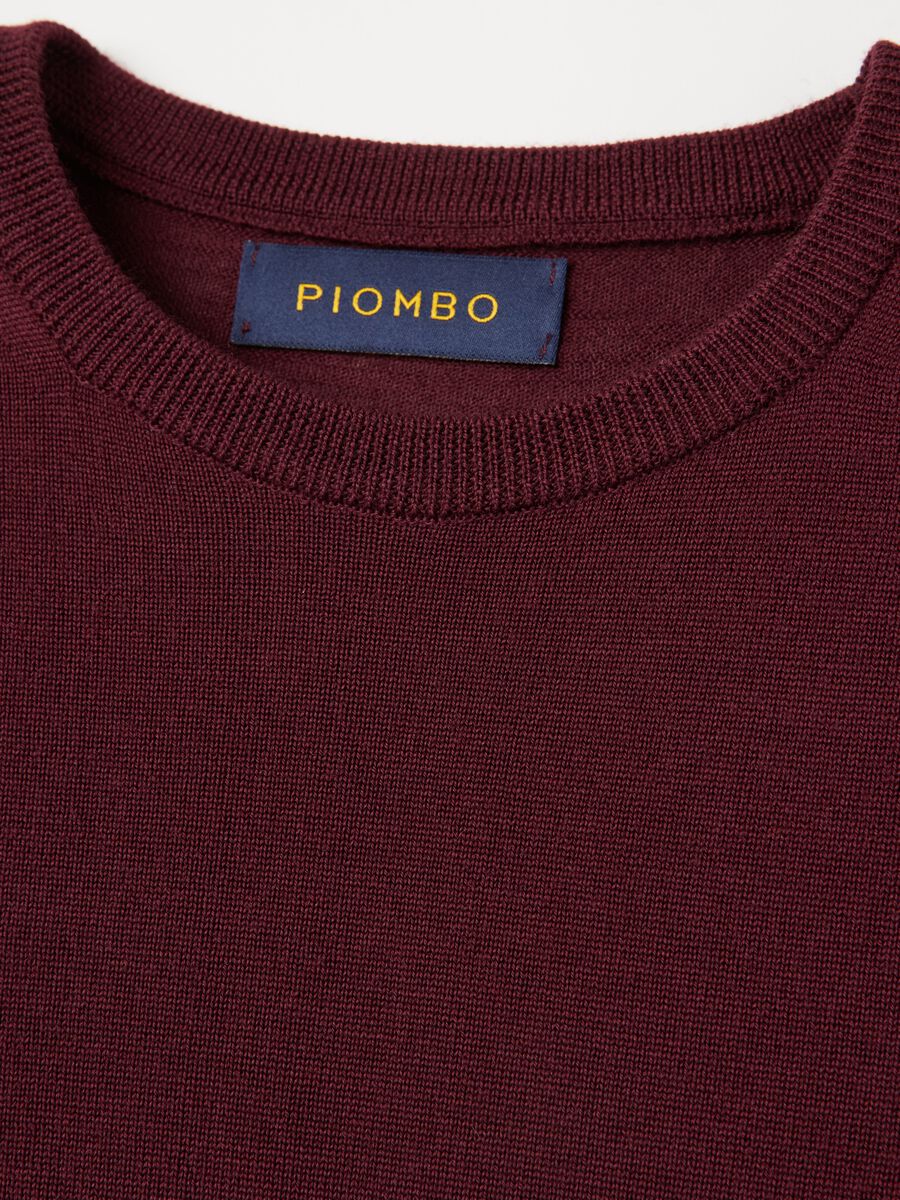 Merino wool pullover with round neck_5