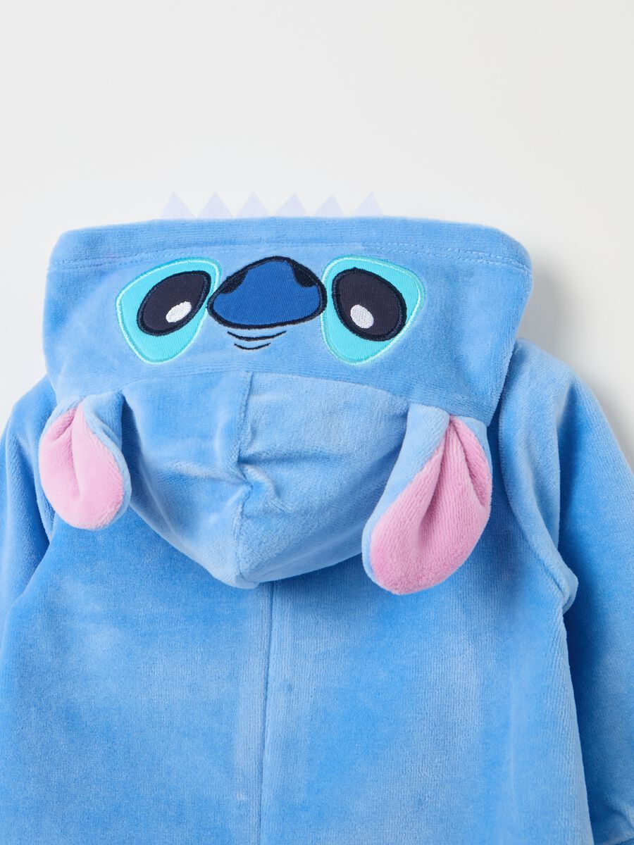 Velour onesie with Stitch embroidery_2