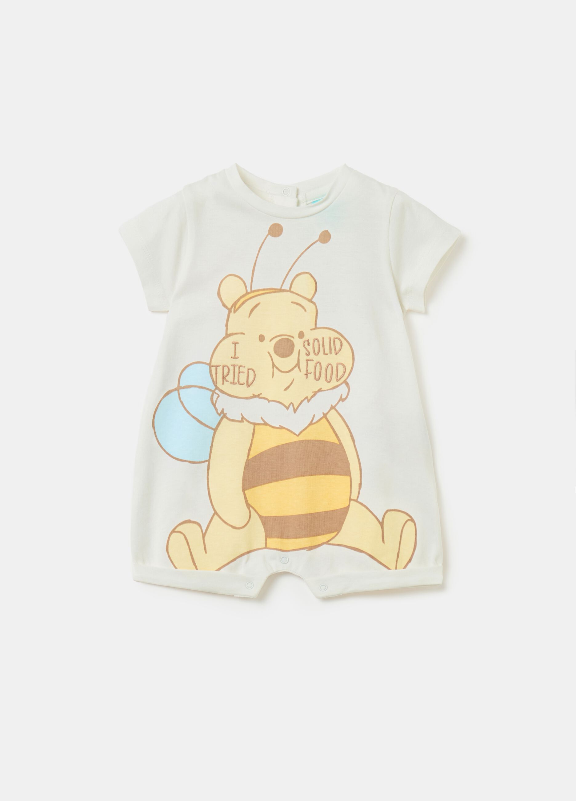 Winnie The Pooh romper suit in organic cotton