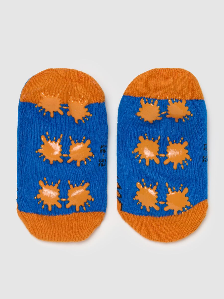 Slipper socks with little monster design_1