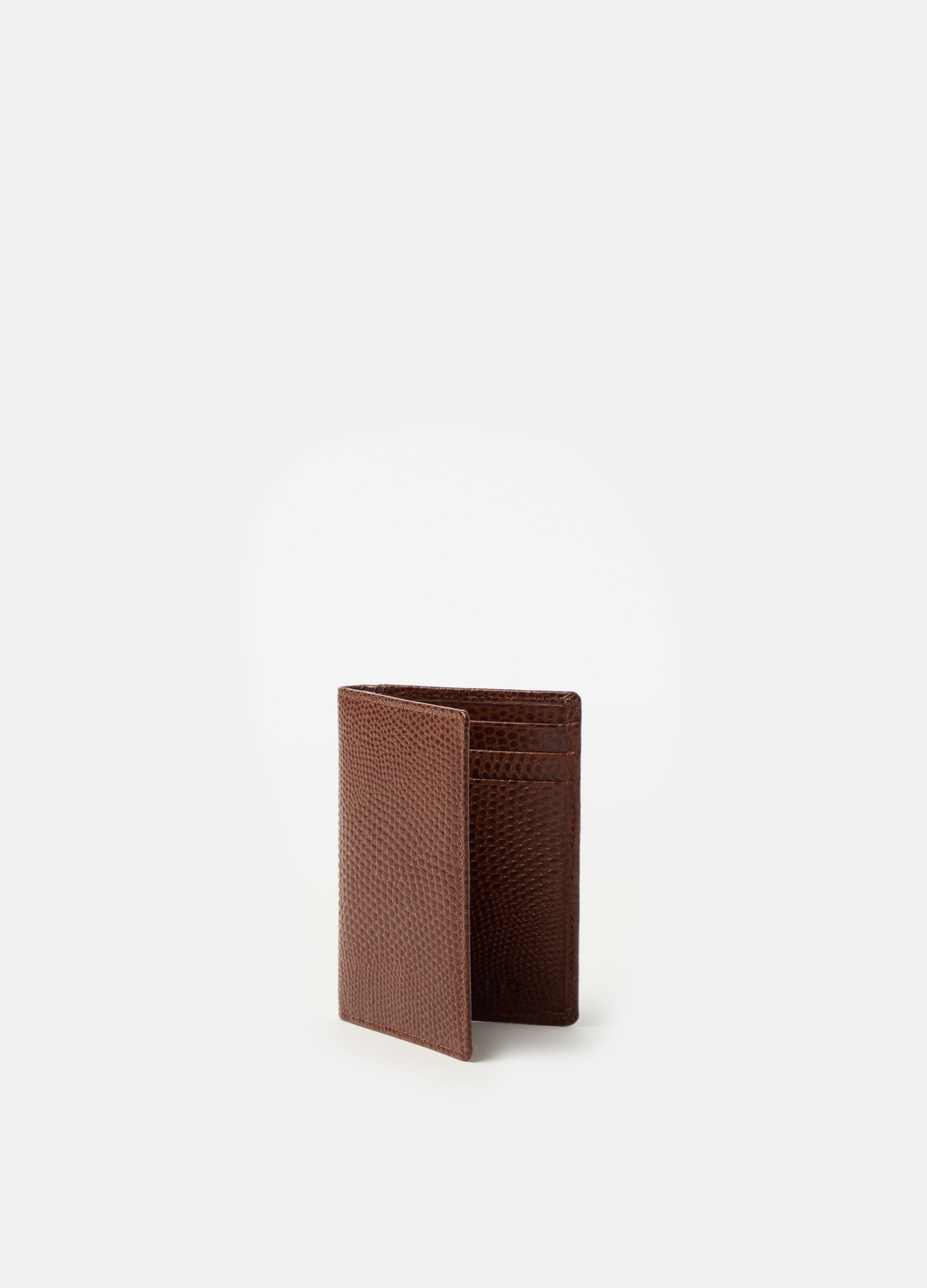 Contemporary leather card holder