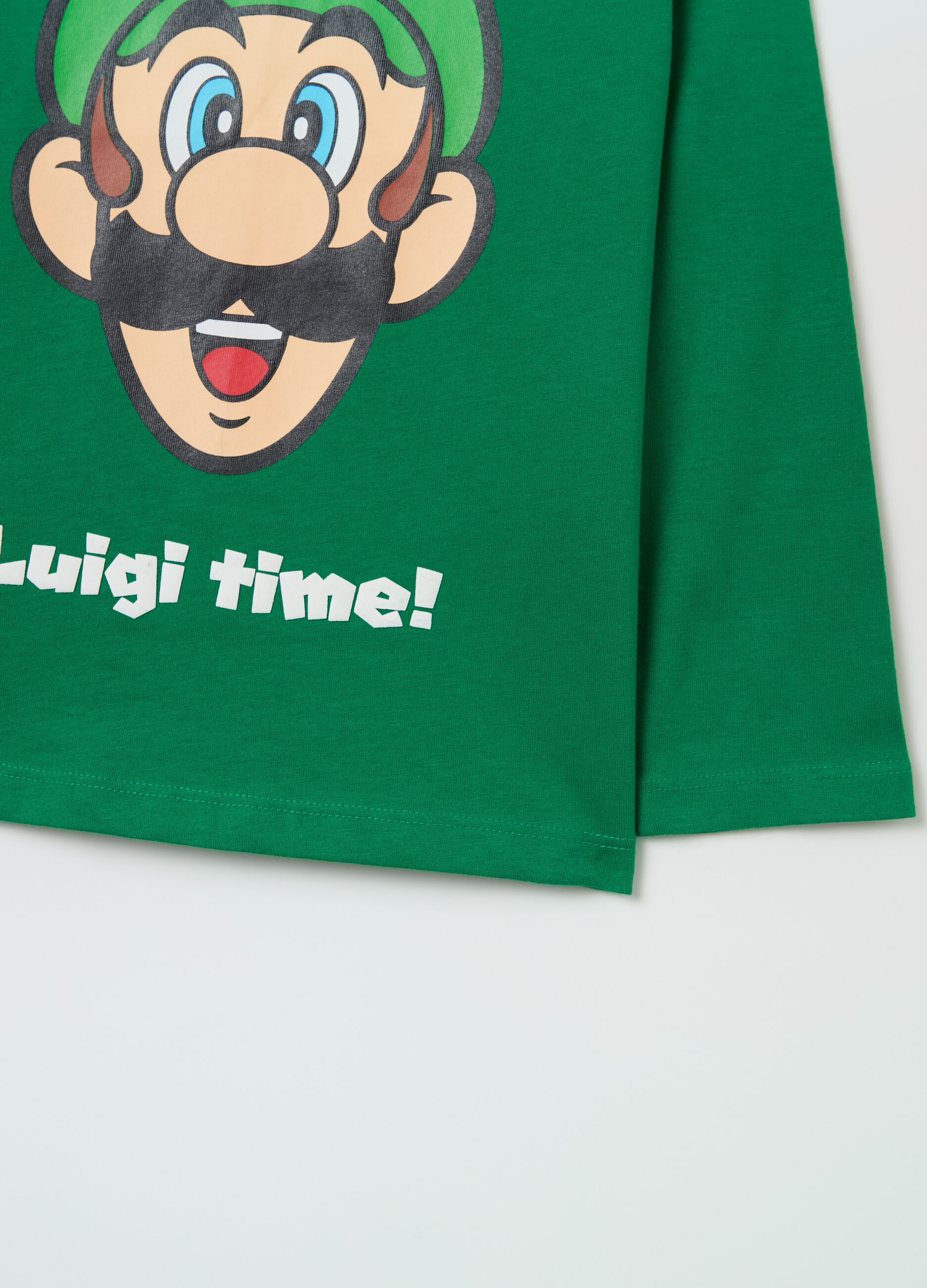 T-shirt maniche lunghe stampa Luigi Super Mario™