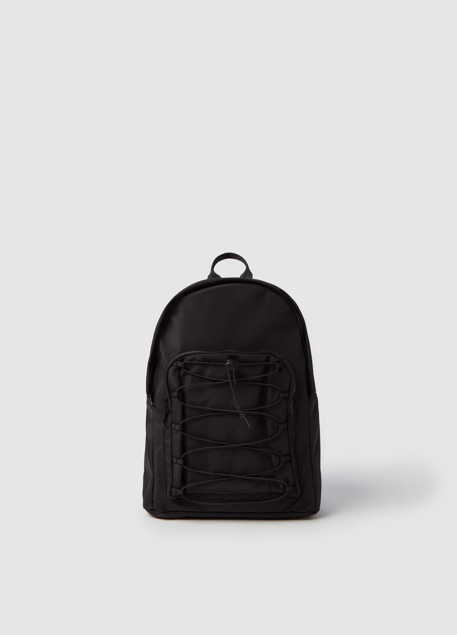 Nylon backpack with pocket