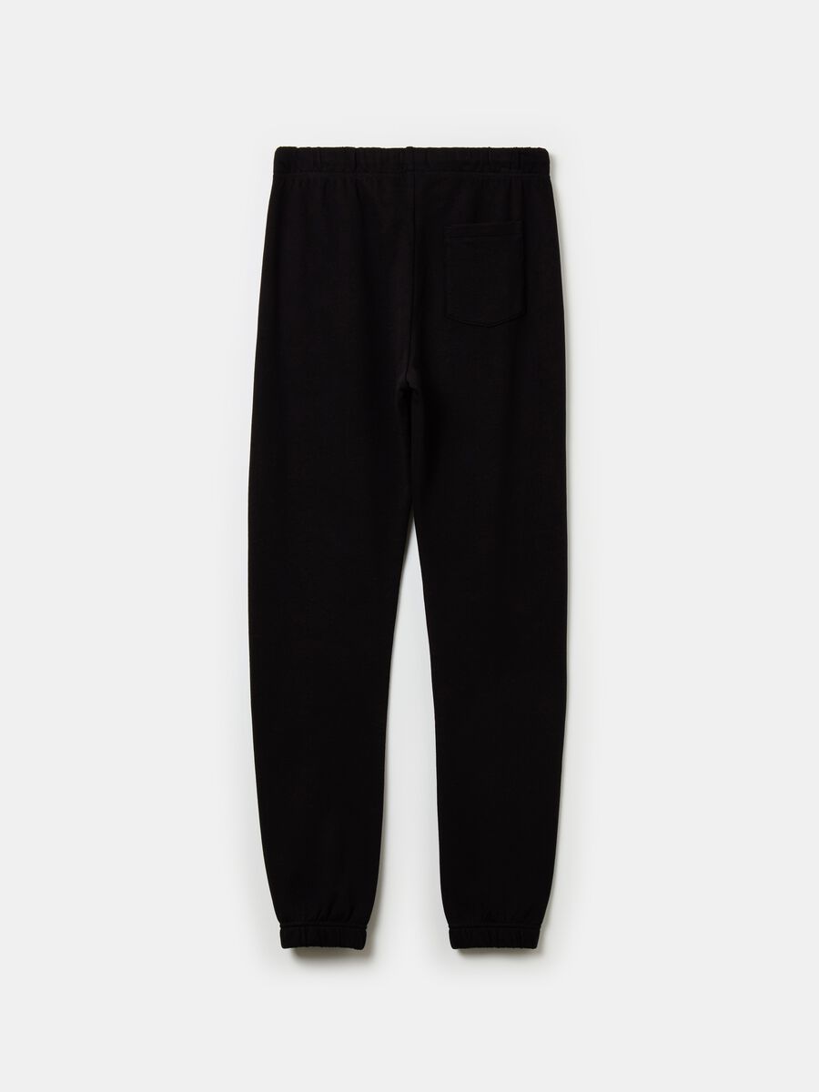 Joggers with drawstring and elasticated trims_1