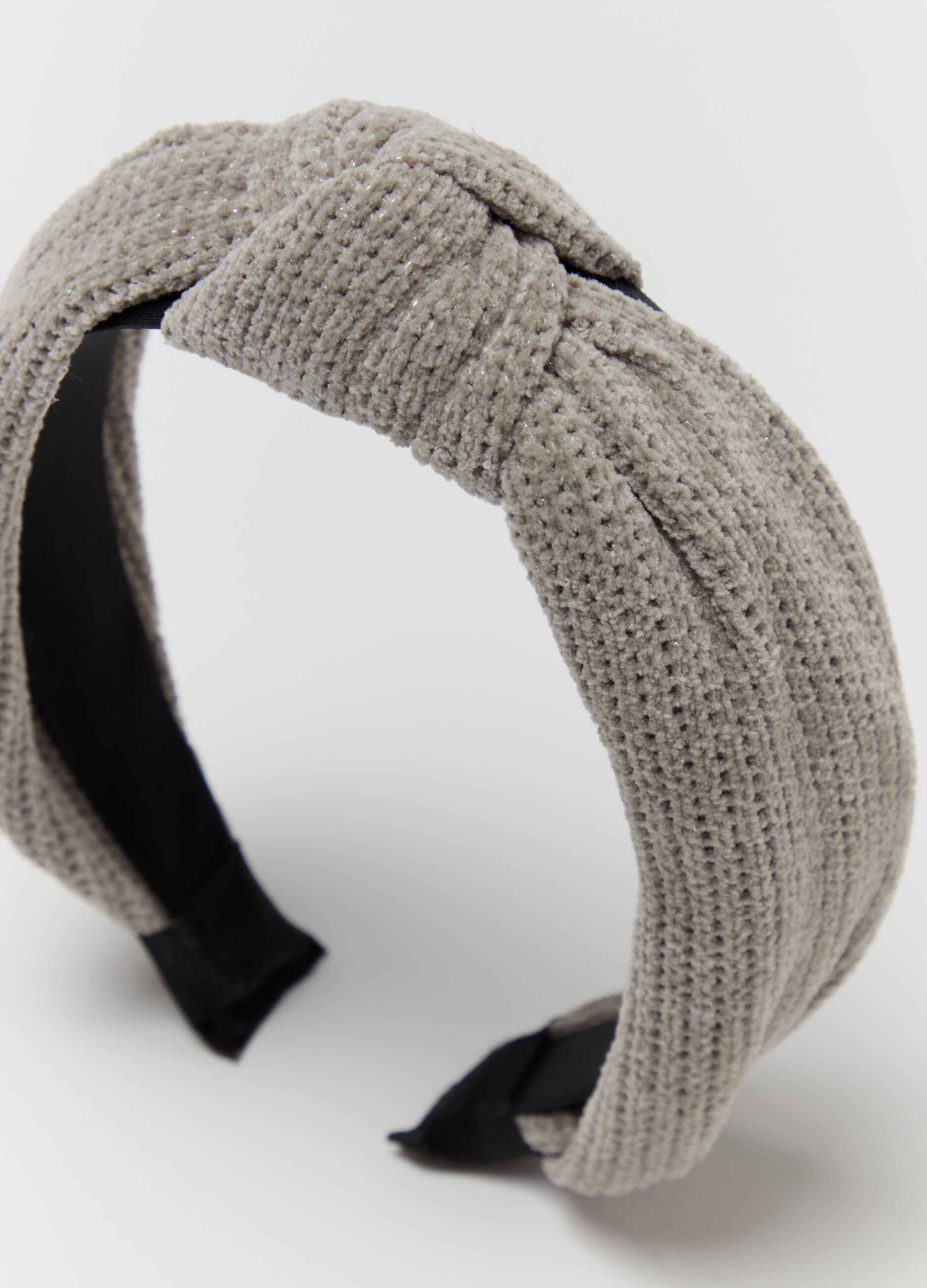 Alice band in lurex with knot