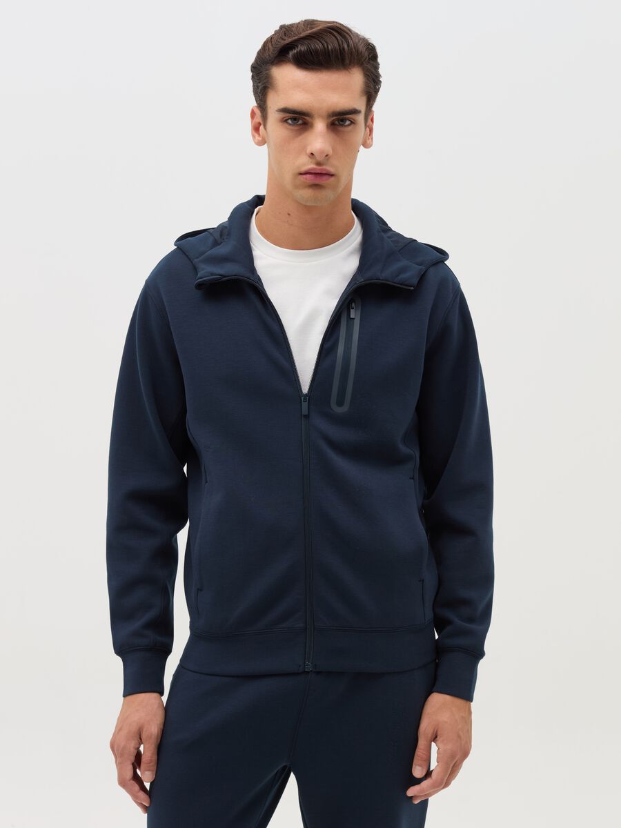 Full-zip sweatshirt with hood_1