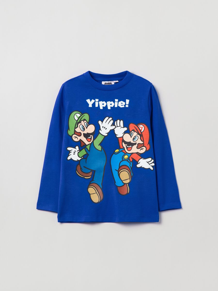 T-shirt with long sleeves and Super Mario™ print_0