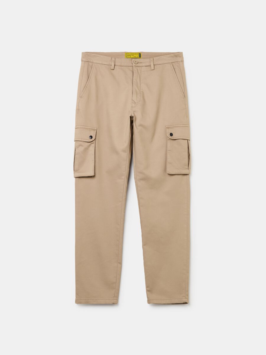 Cargo trousers in stretch cotton_4