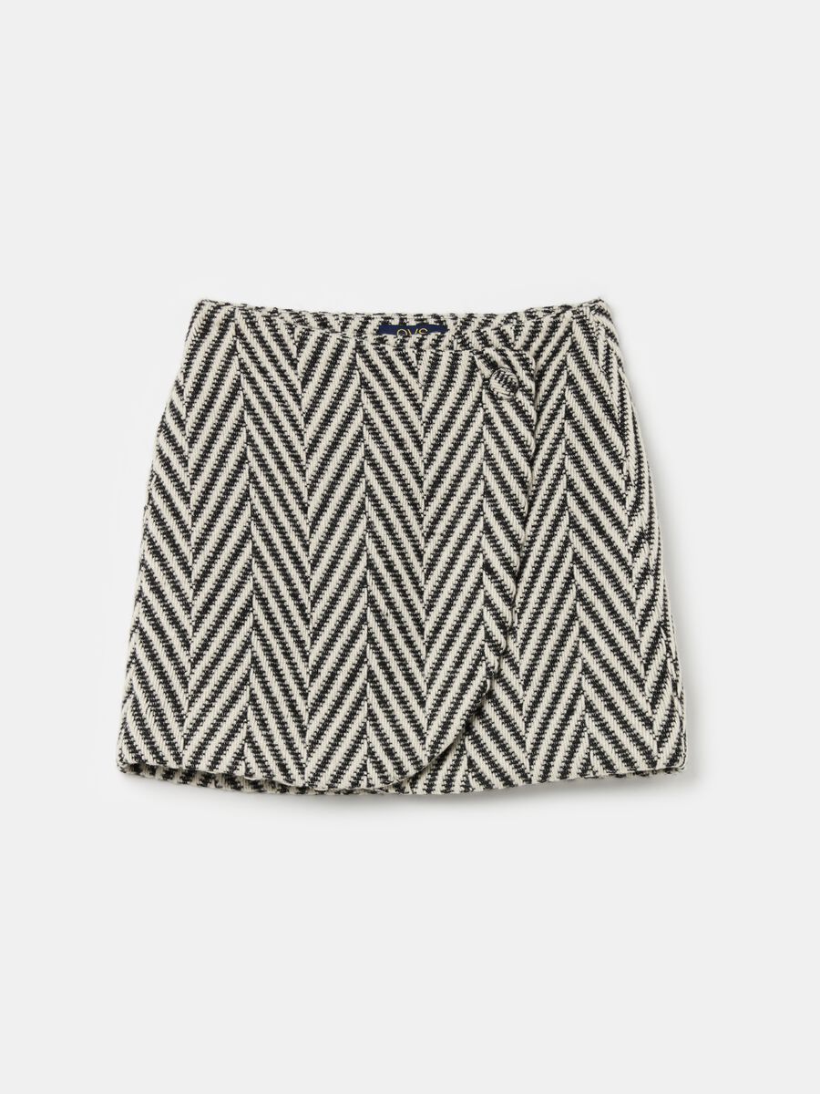 Miniskirt with geometric pattern_4