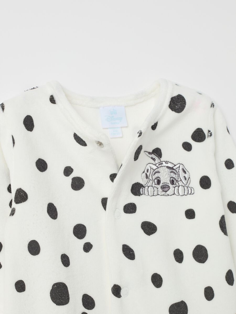 Two-pack 101 Dalmatians onesies with feet_2