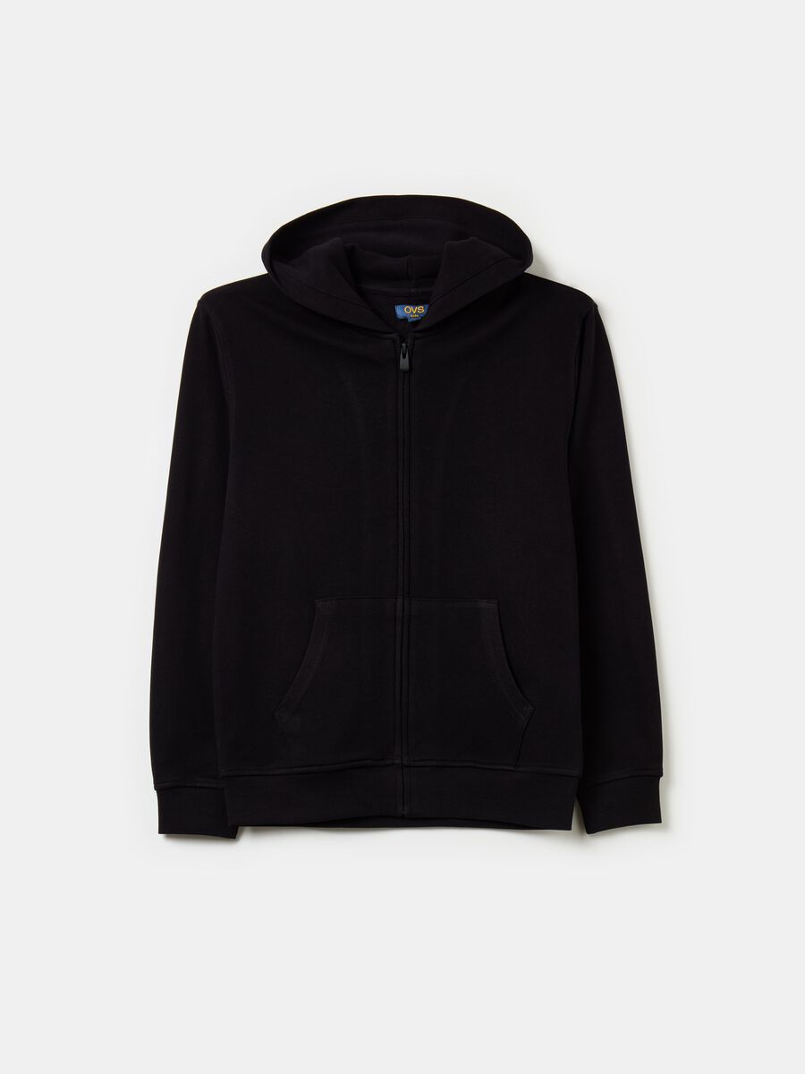 Essential full-zip sweatshirt with hood_0