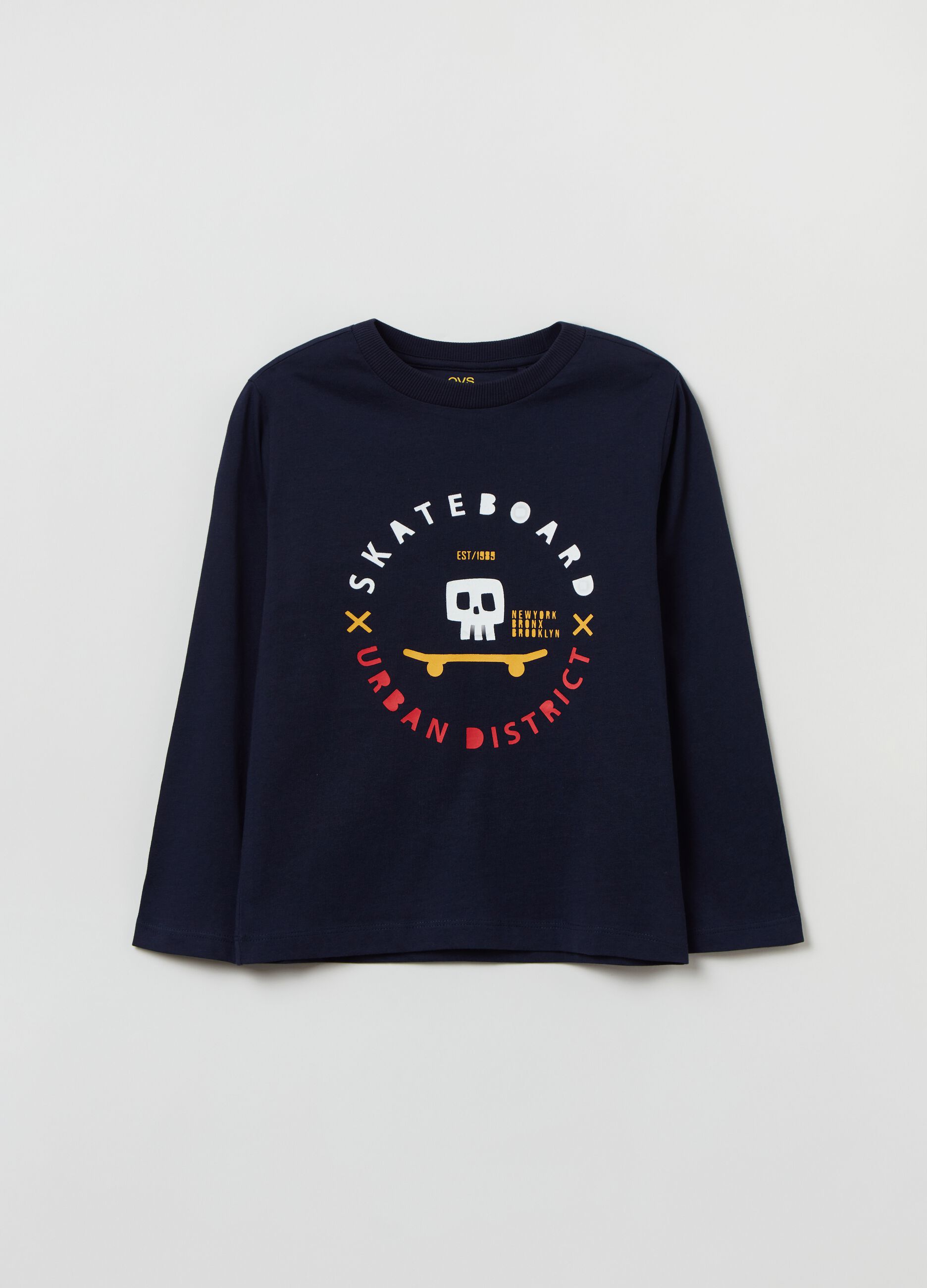 Long-sleeved T-shirt with print