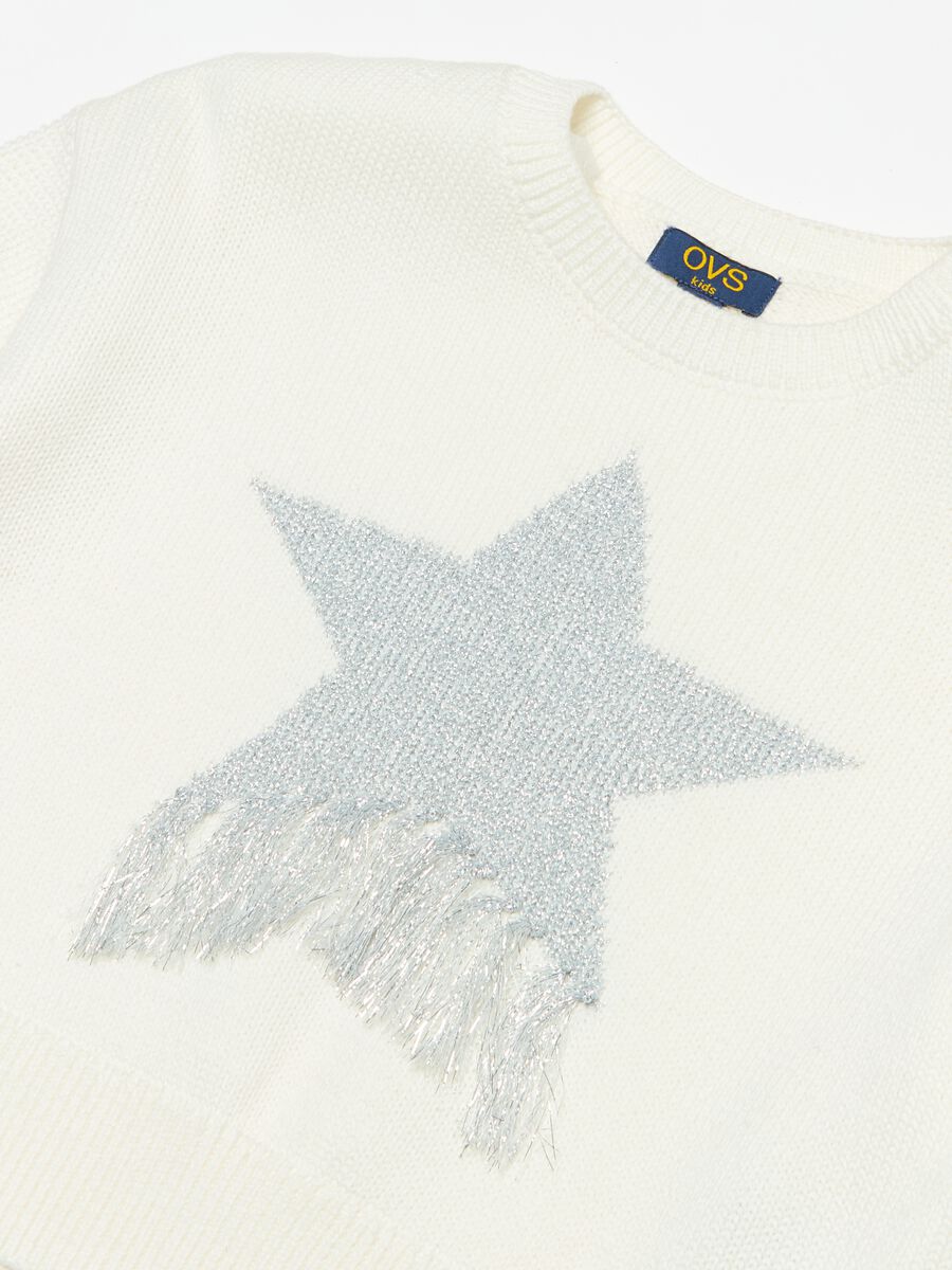 Cotton pullover with star design_2