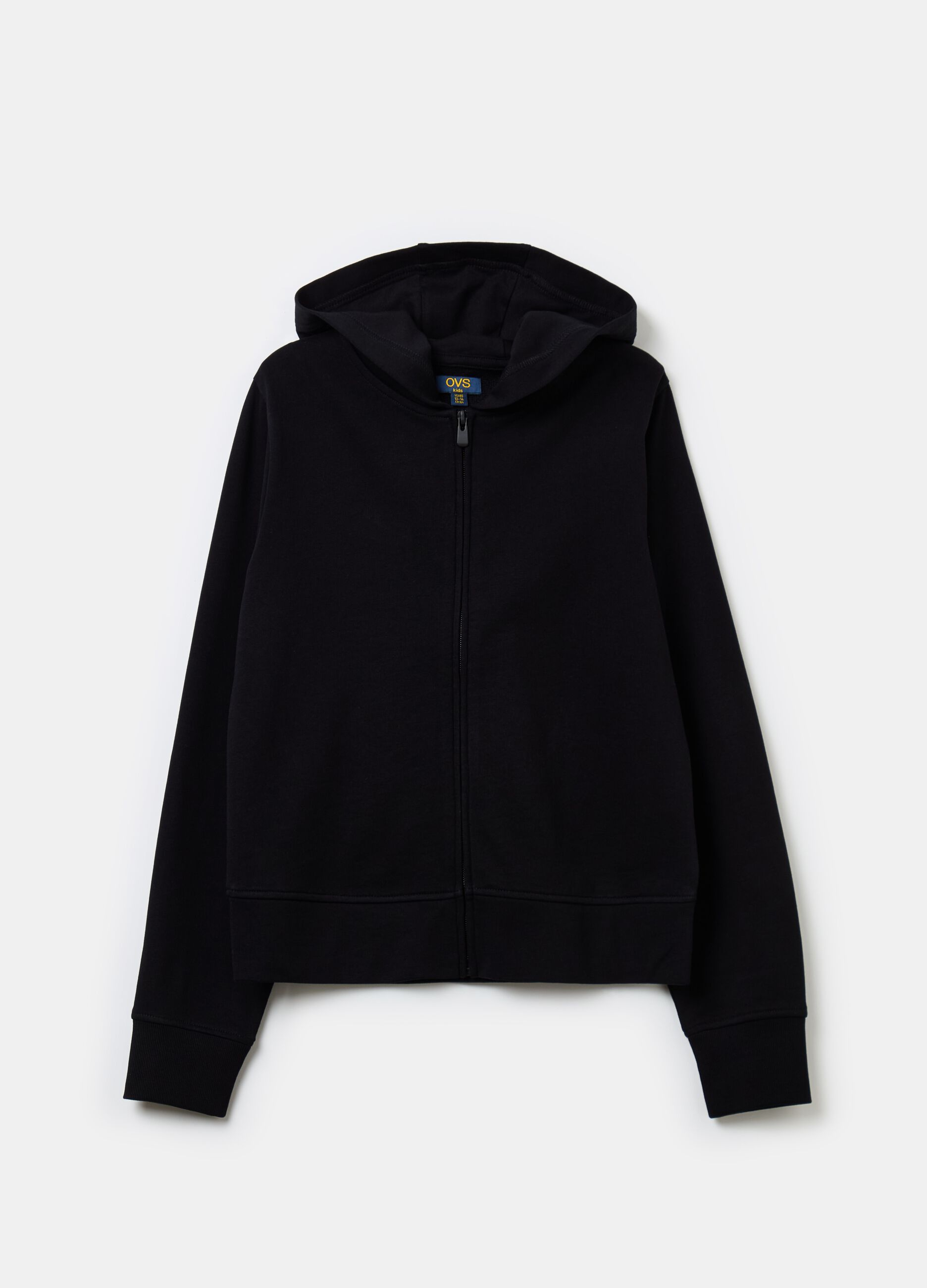 Full-zip sweatshirt with hood