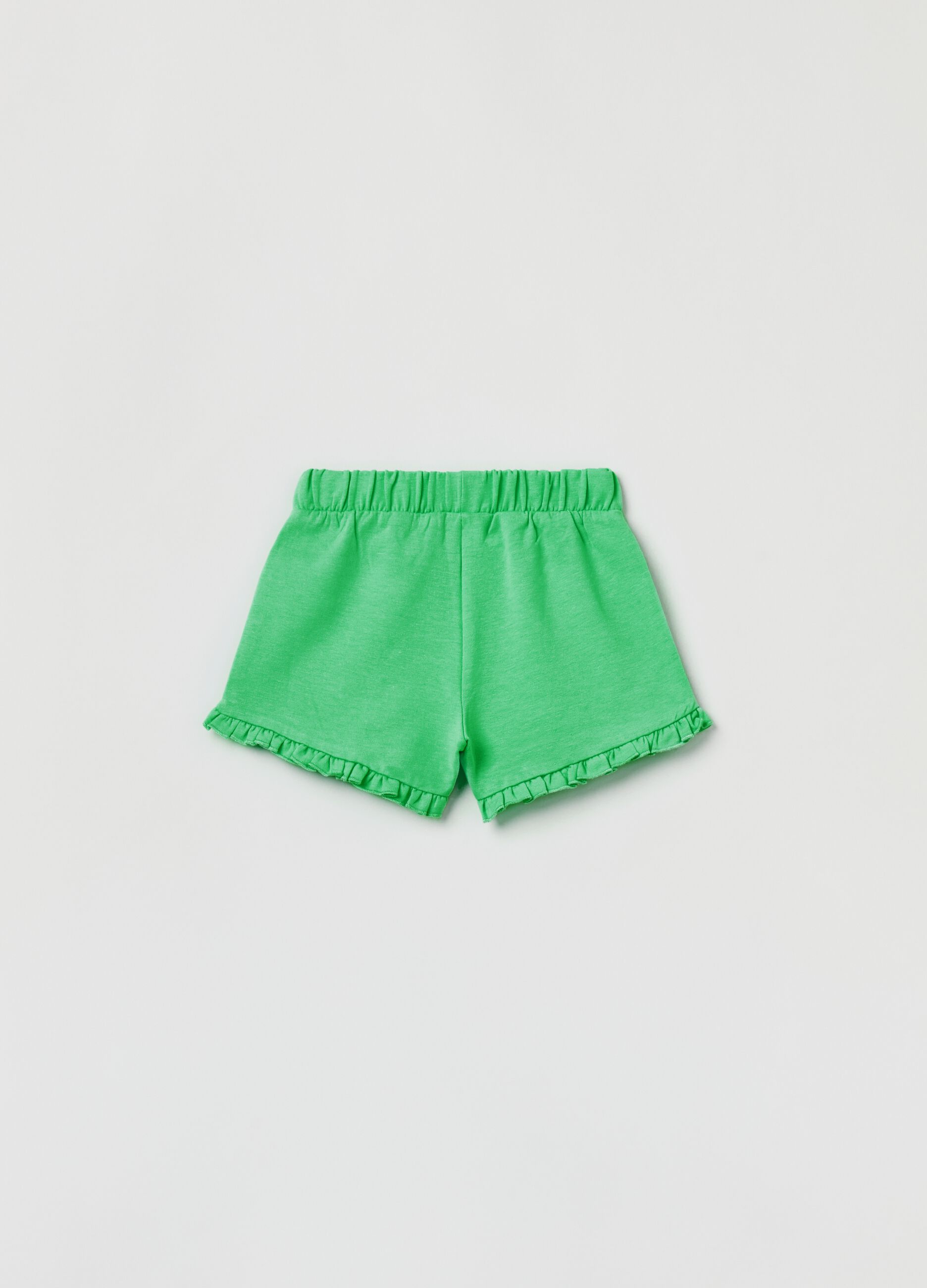 Shorts in French terry with bow