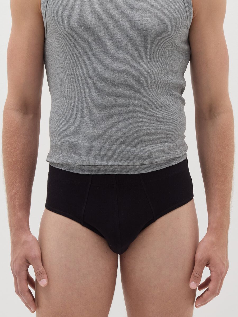 Three-pack briefs in stretch organic cotton_1