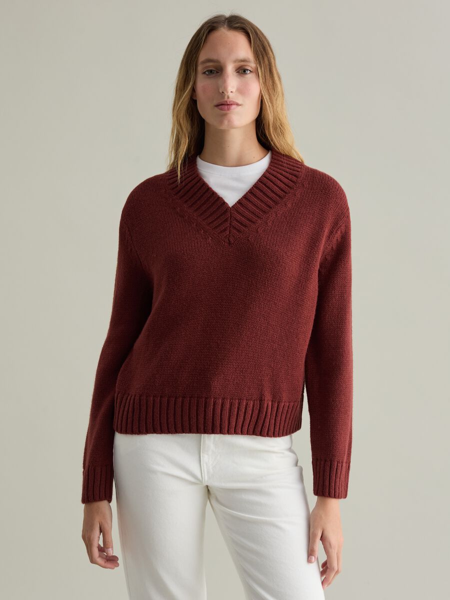 V-neck pullover_1