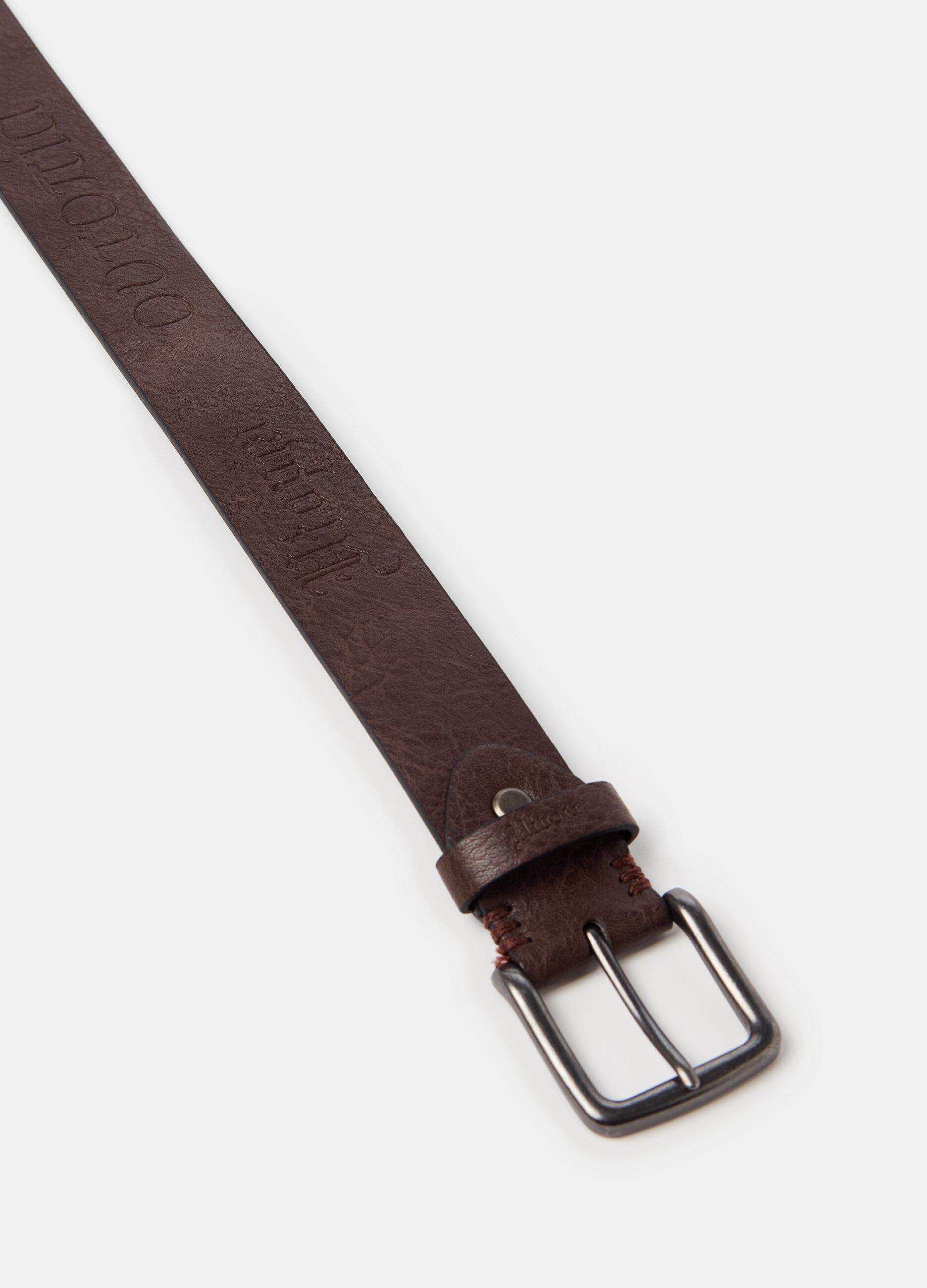 Logo Belt Brown