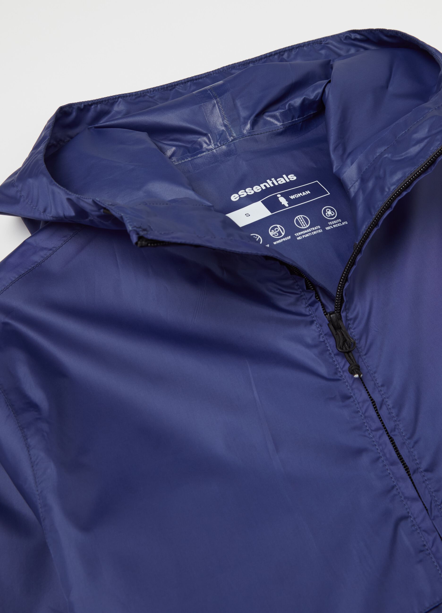 Full-zip waterproof jacket