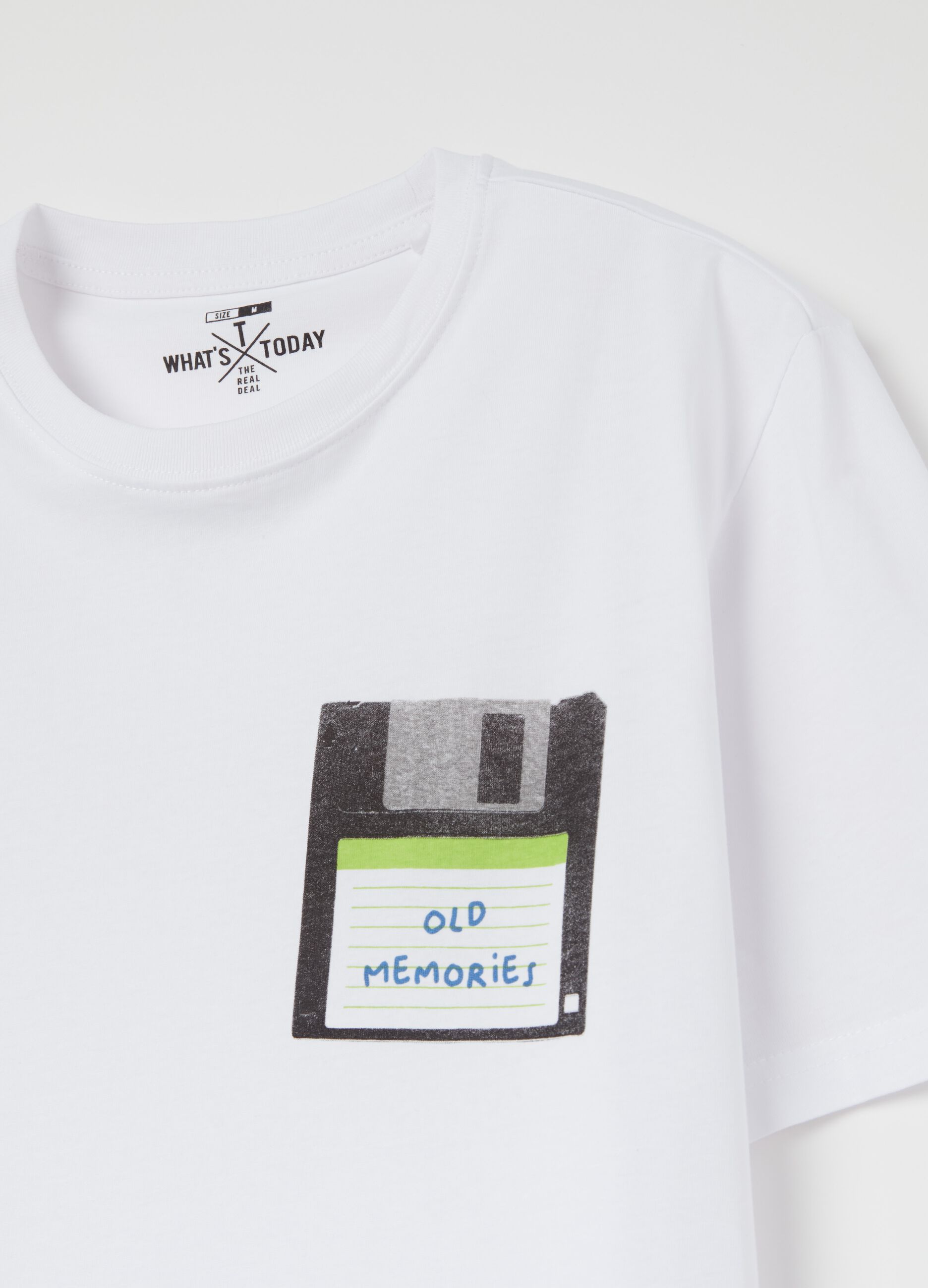 Camiseta con estampado "Old memories"