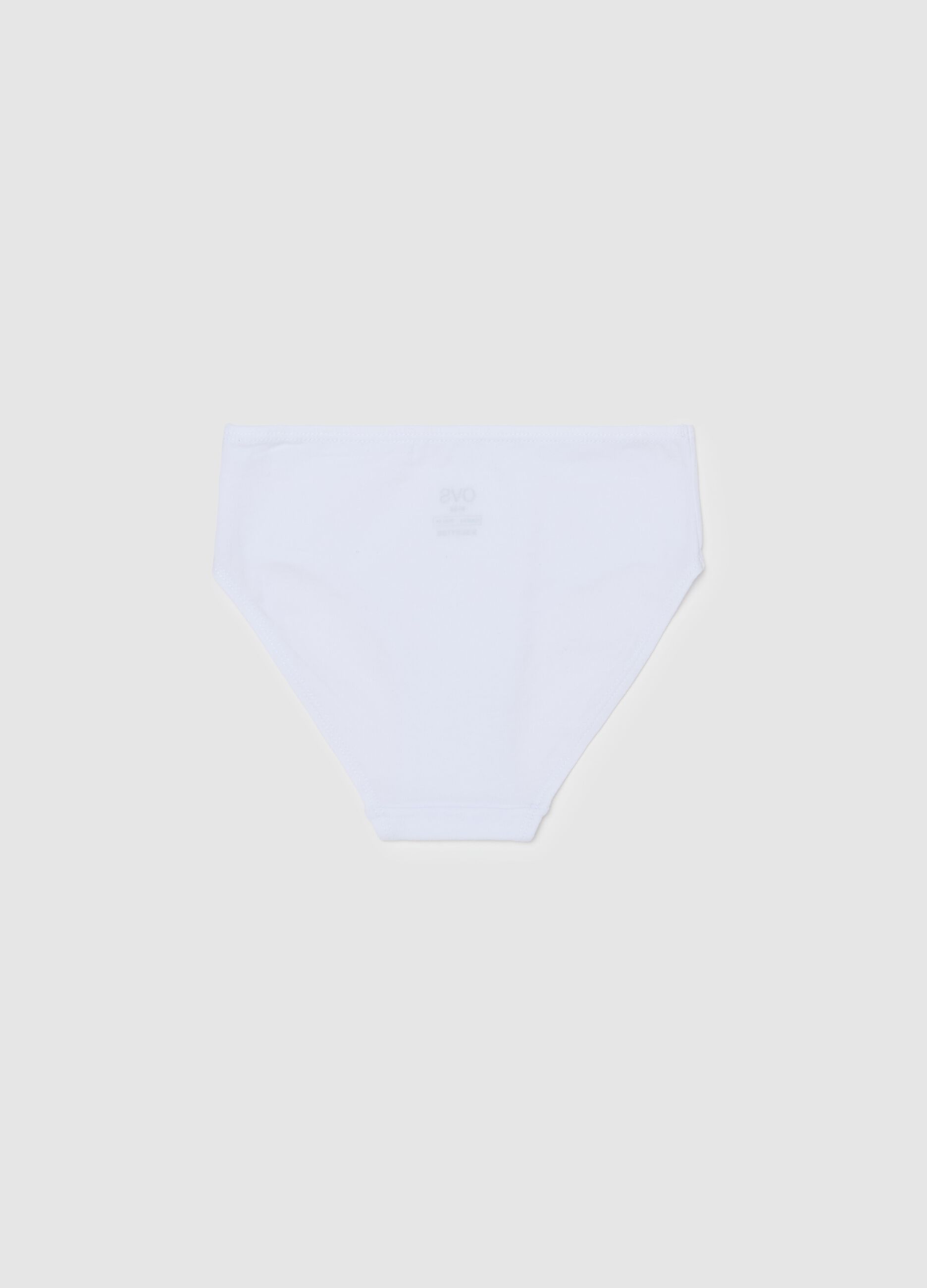 Organic cotton briefs with print