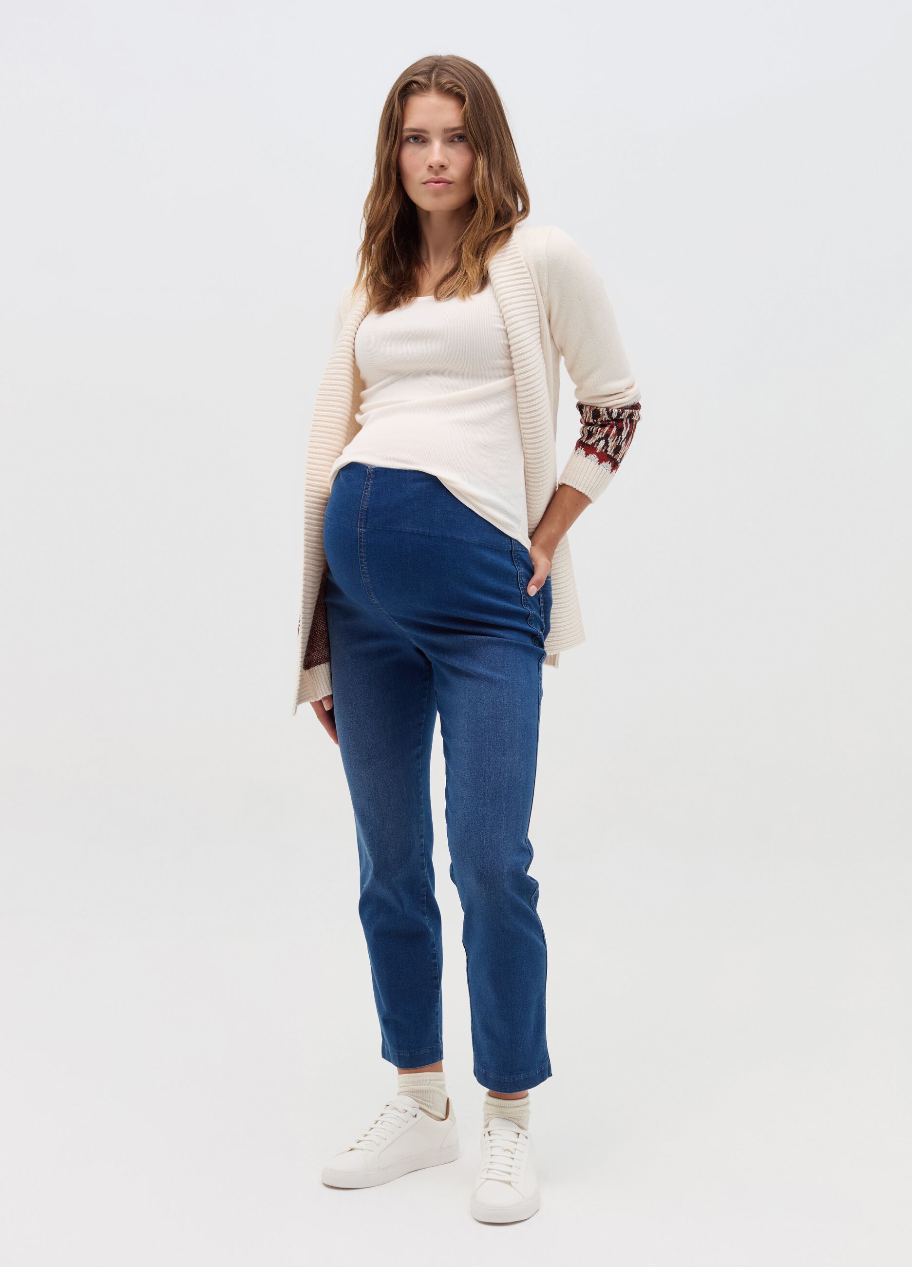 Tapered-fit maternity jeans