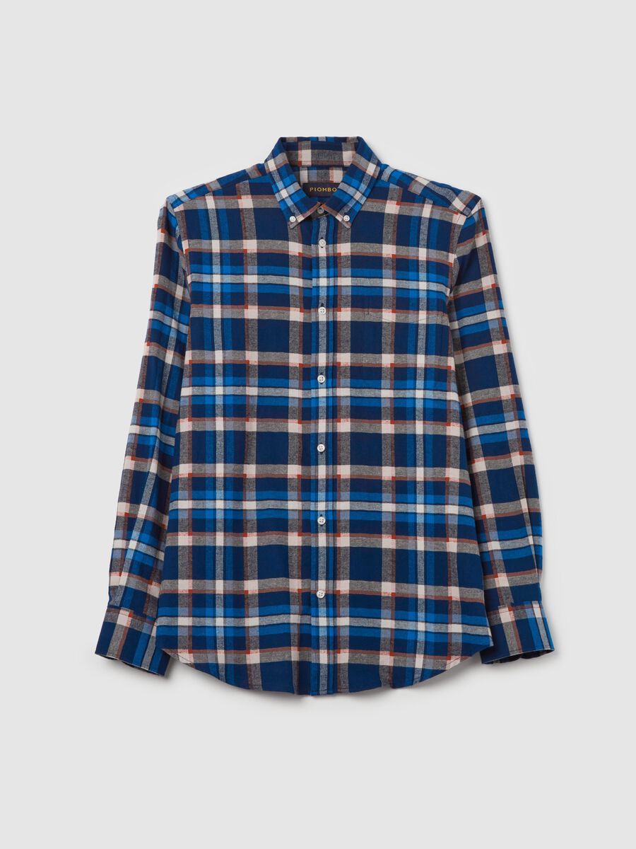 Flannel shirt with check pattern_4