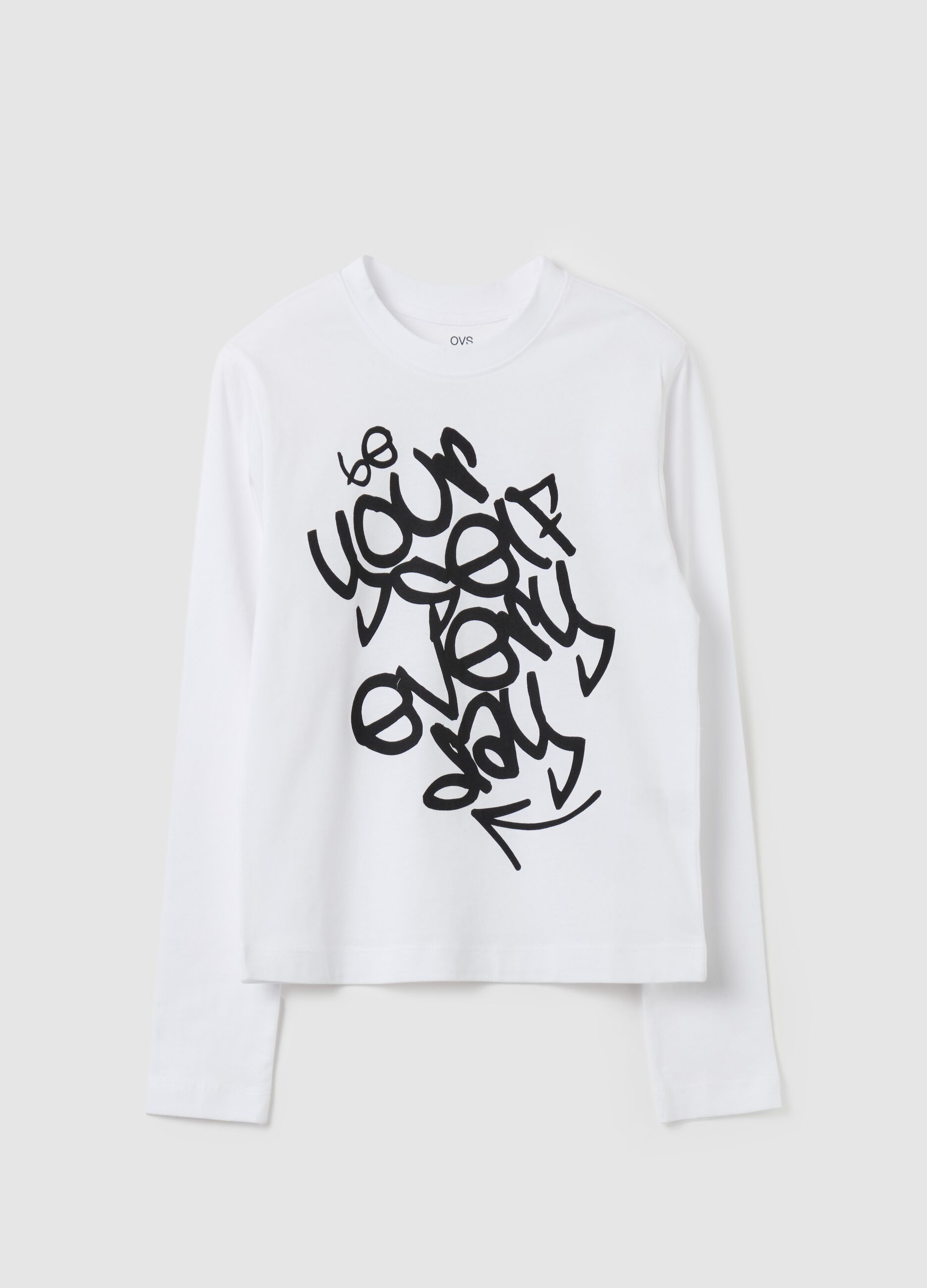 Long-sleeved T-shirt with print