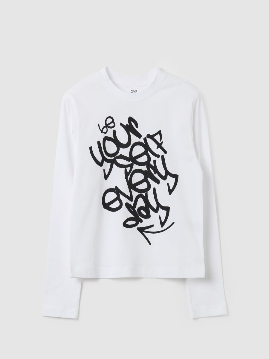 Long-sleeved T-shirt with print_0