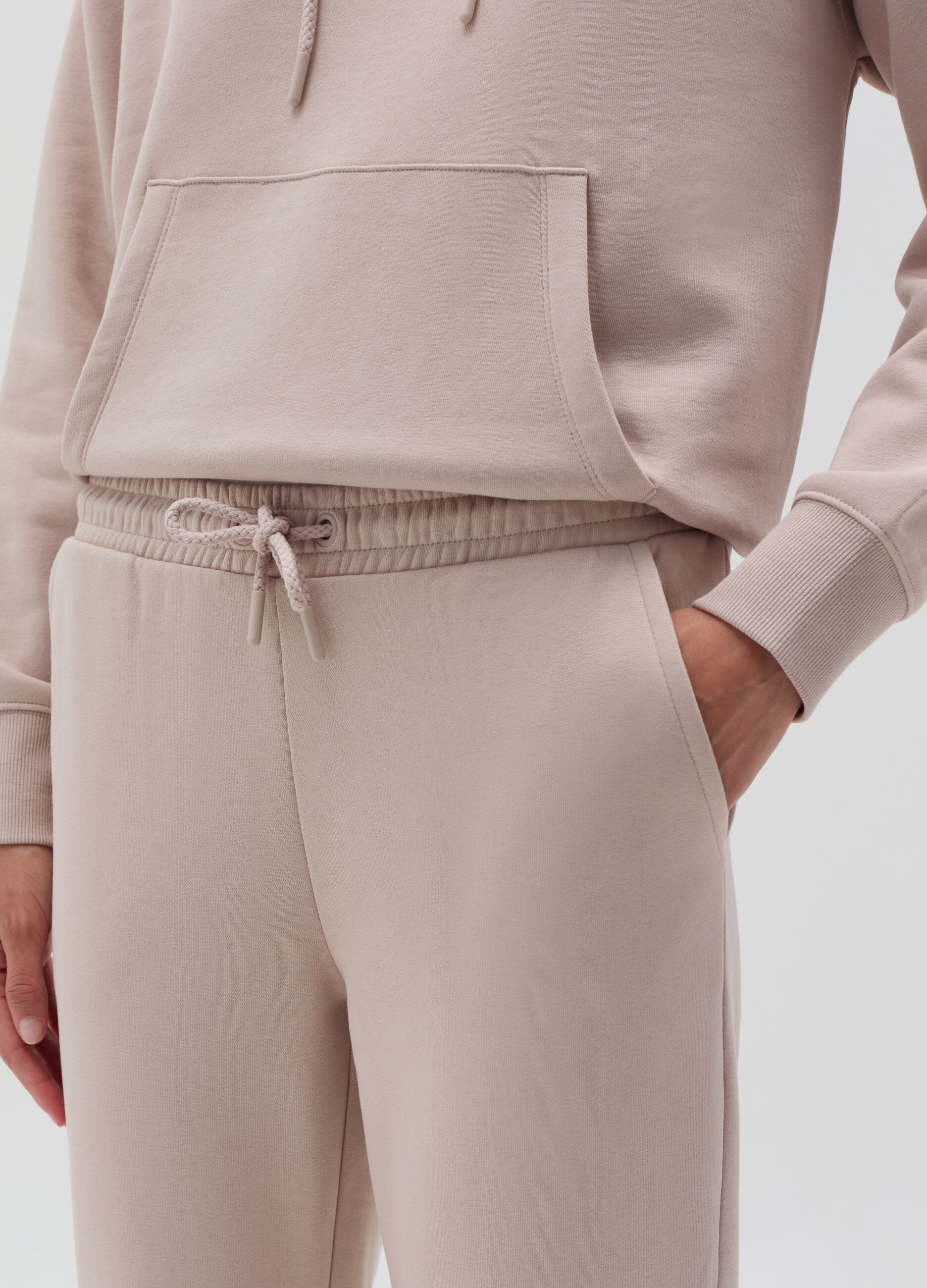 Essential joggers in fleece with drawstring